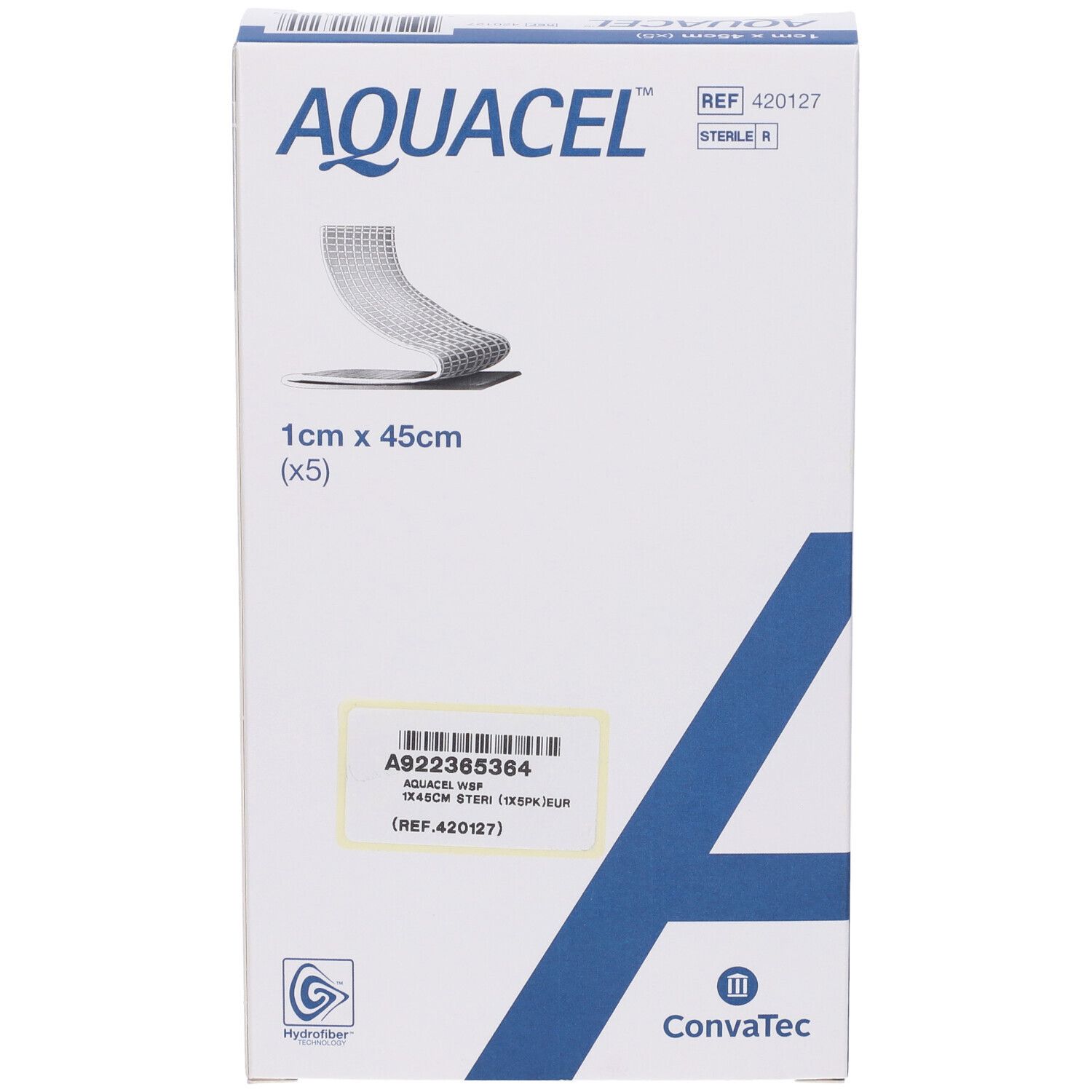 Medicazione In Tecnologia Hydrofiber In Carbossimetilcellulosa Sodica E Cellulosa Rigenerata Aquacel Extra 1X45 Cm 5 Pezzi
