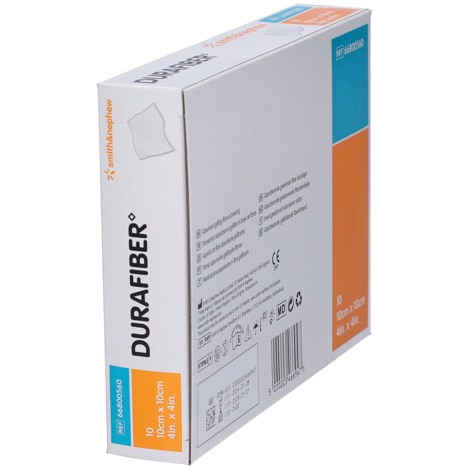 Durafiber Medicazione Assorbente 10cm x 10cm