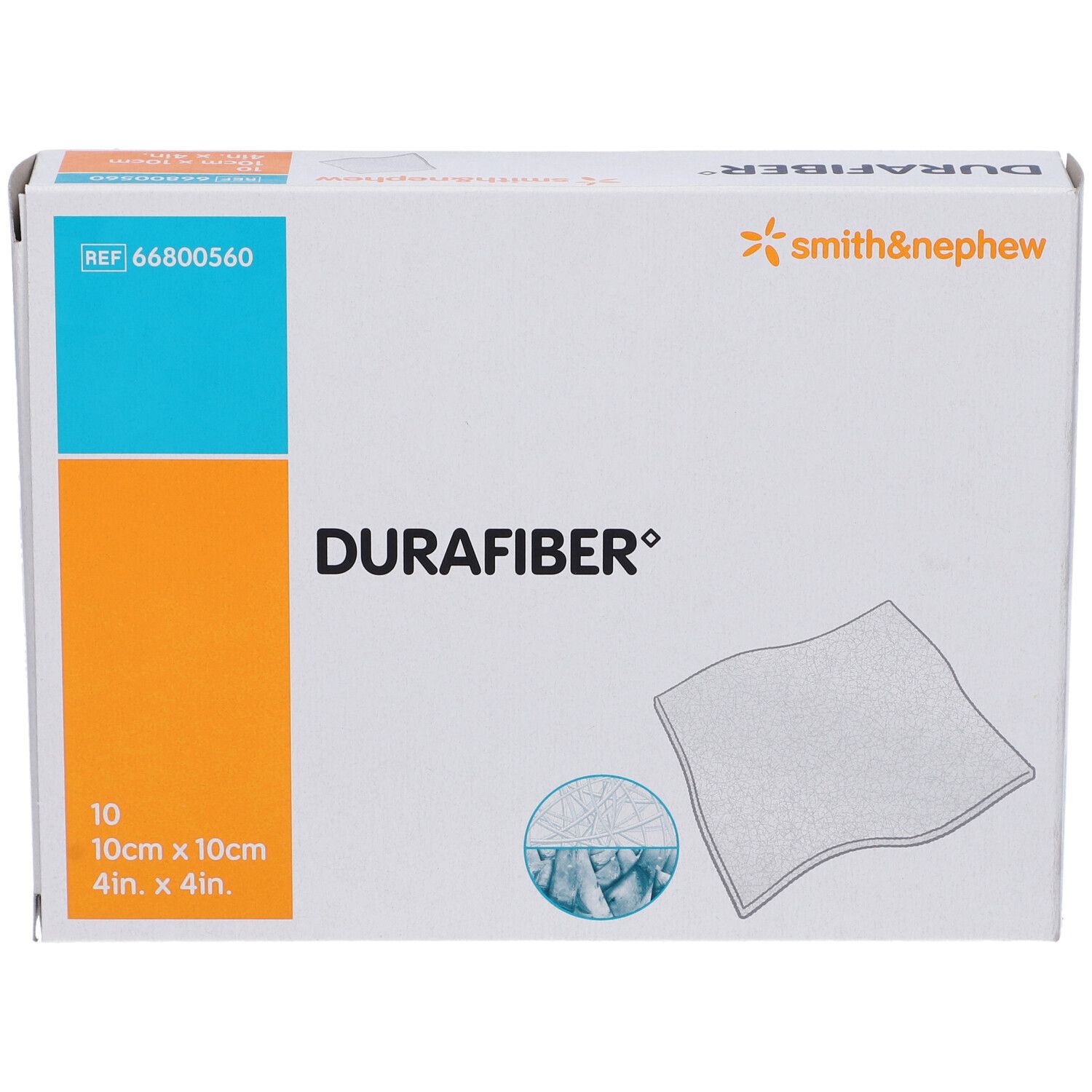 Durafiber Medicazione Assorbente 10cm x 10cm