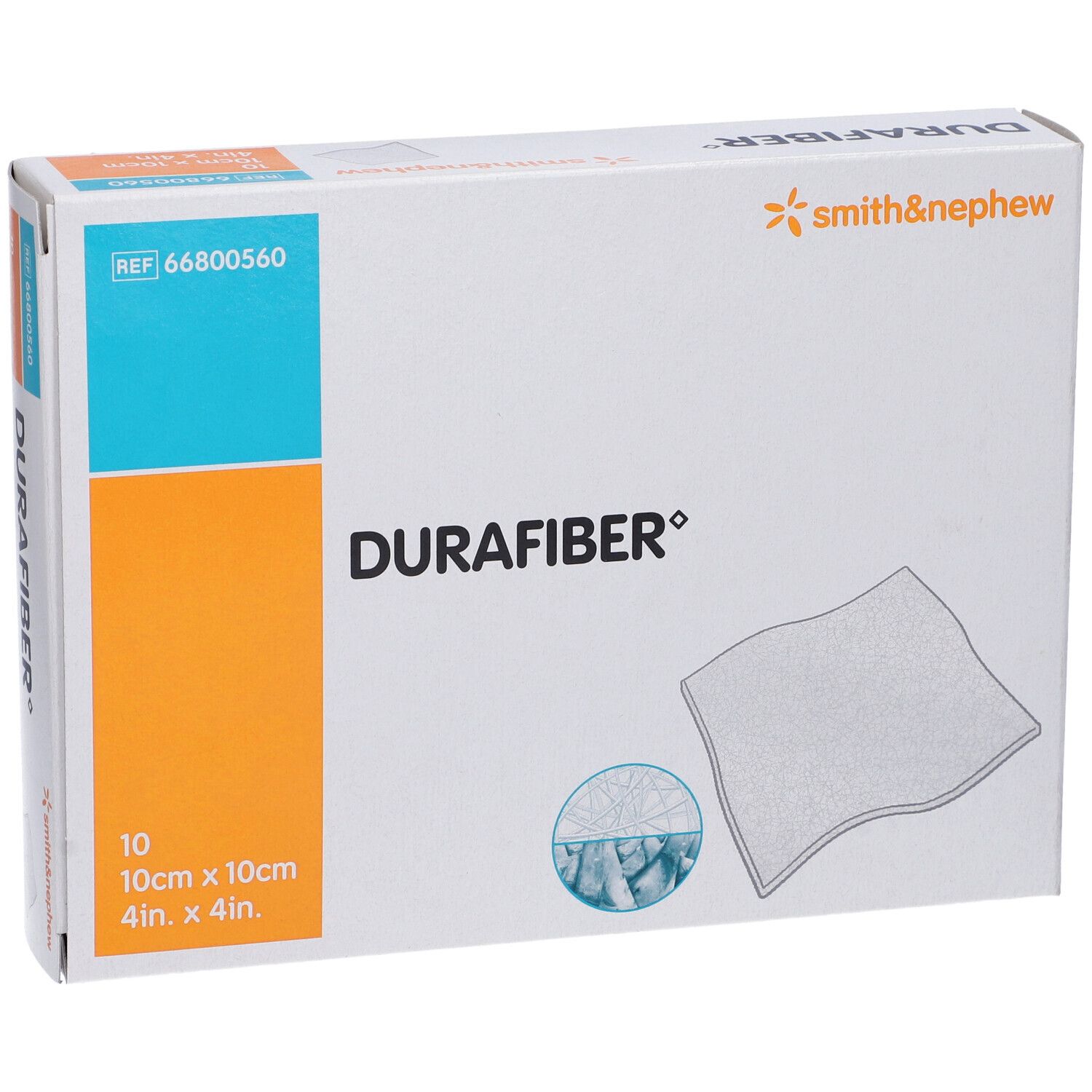 Durafiber Medicazione Assorbente 10cm x 10cm