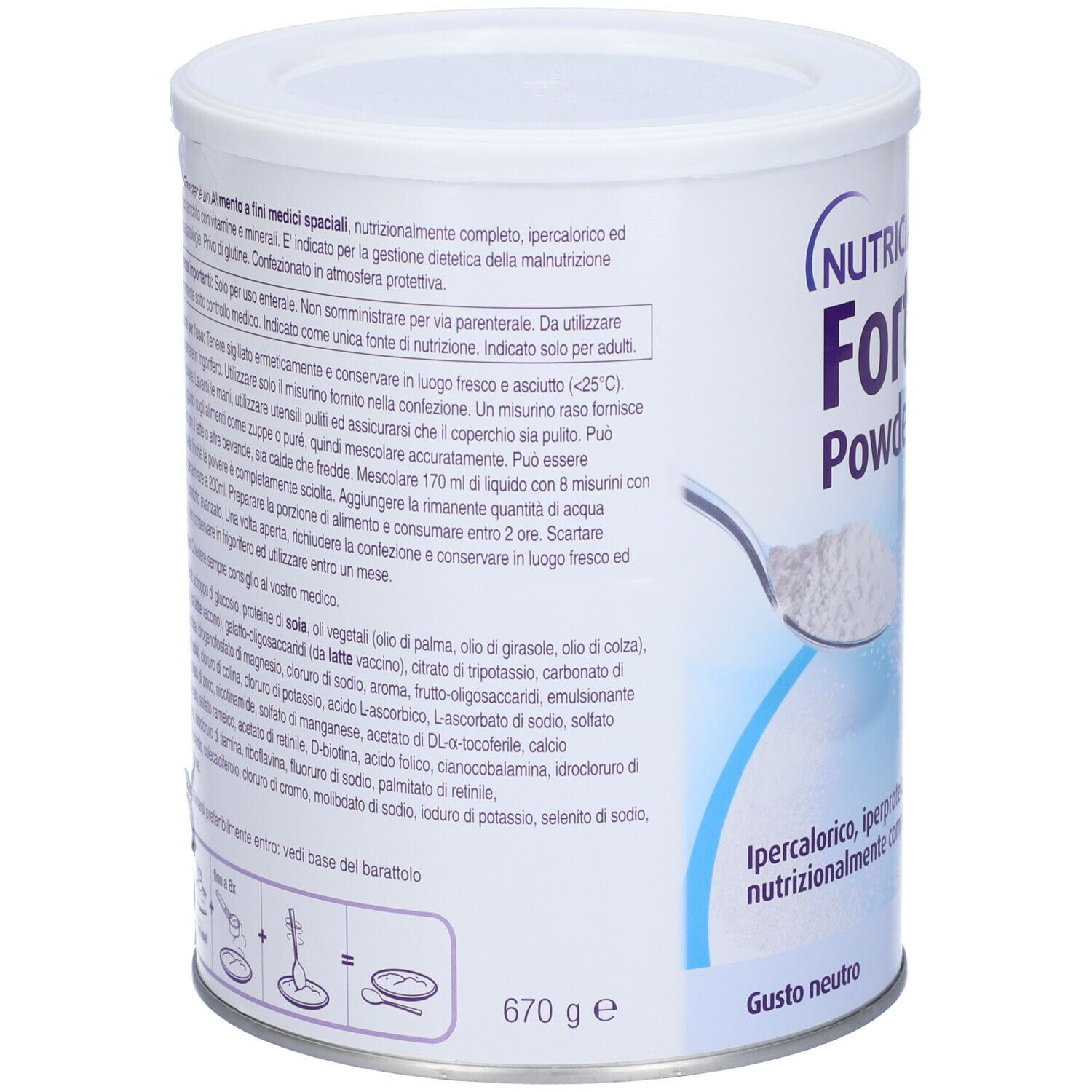 Danone Nutricia Fortimel Powder Gusto Neutro