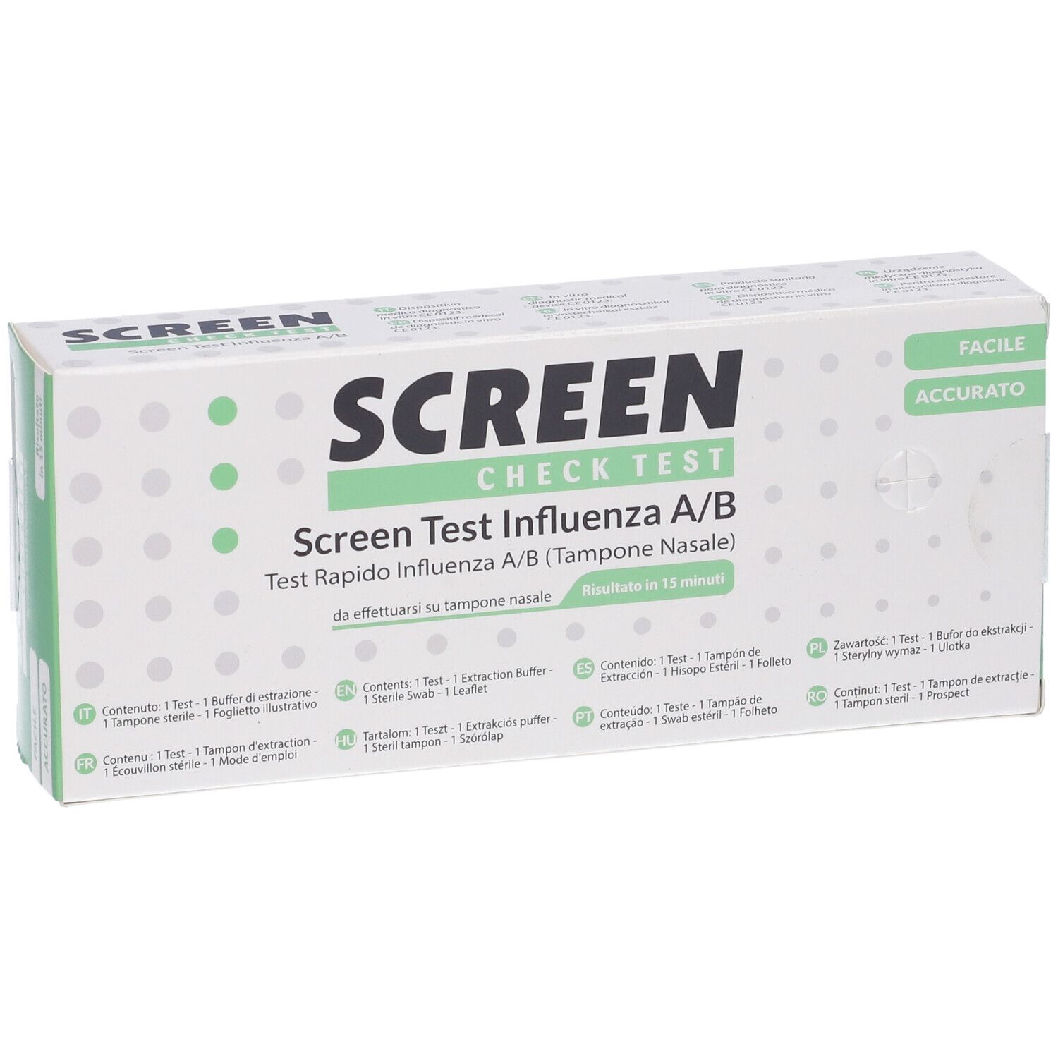 Screen Test Rapido Virus Influenza A/B Tampone Nasale/Faringeo