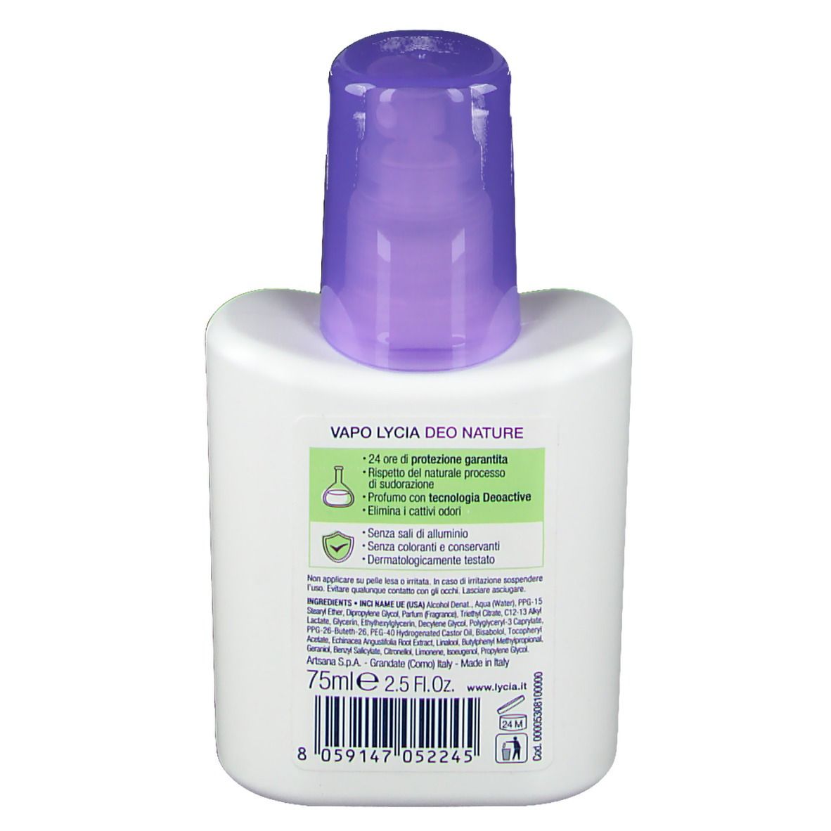 LYCIA deo nature con Echinacea e Vitamina A