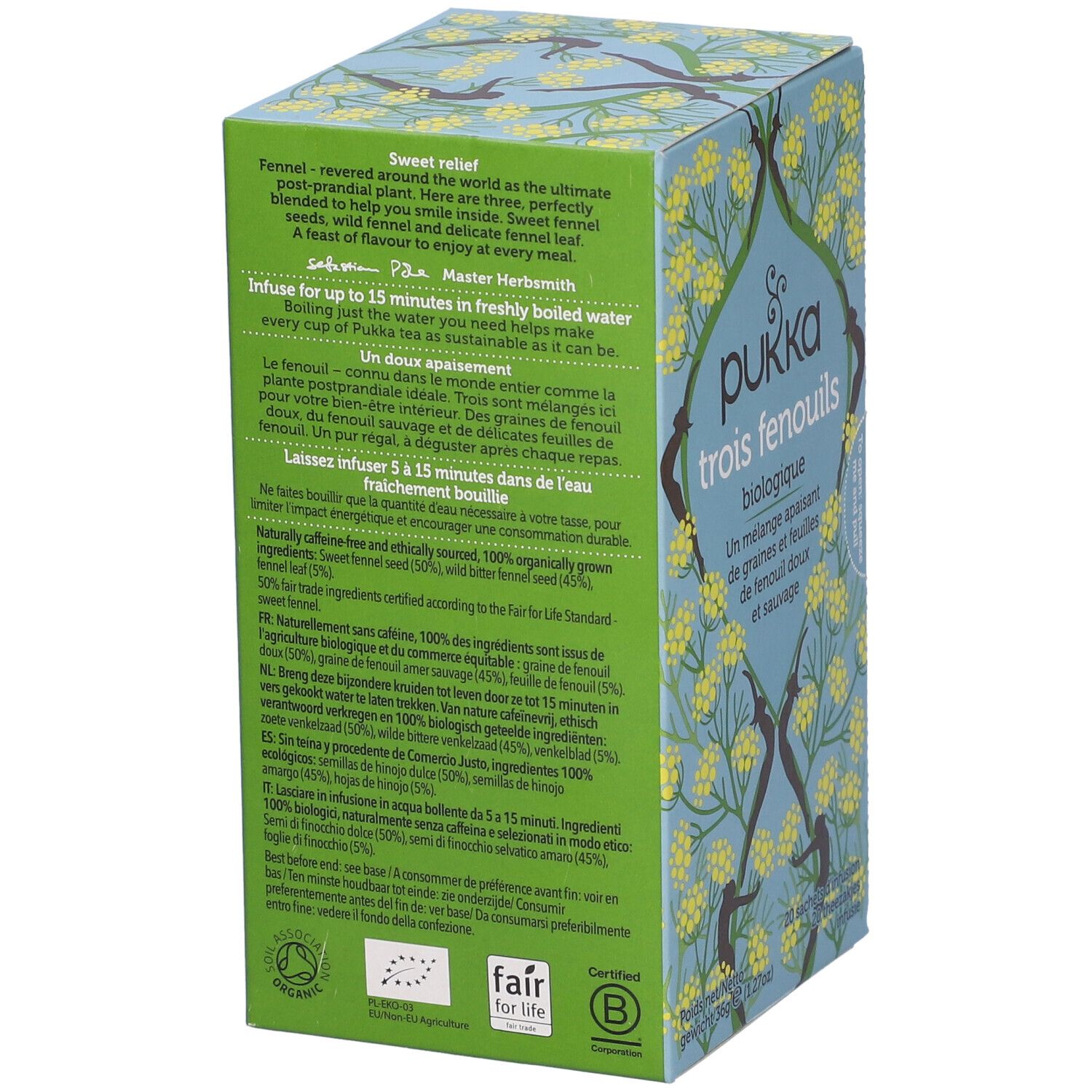 Pukka Three Fennel 36G