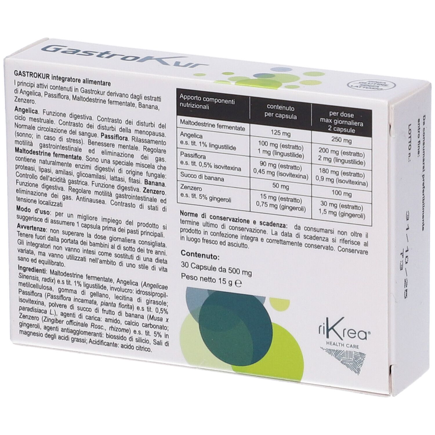 Gastrokur 30 Capsule 500 Mg