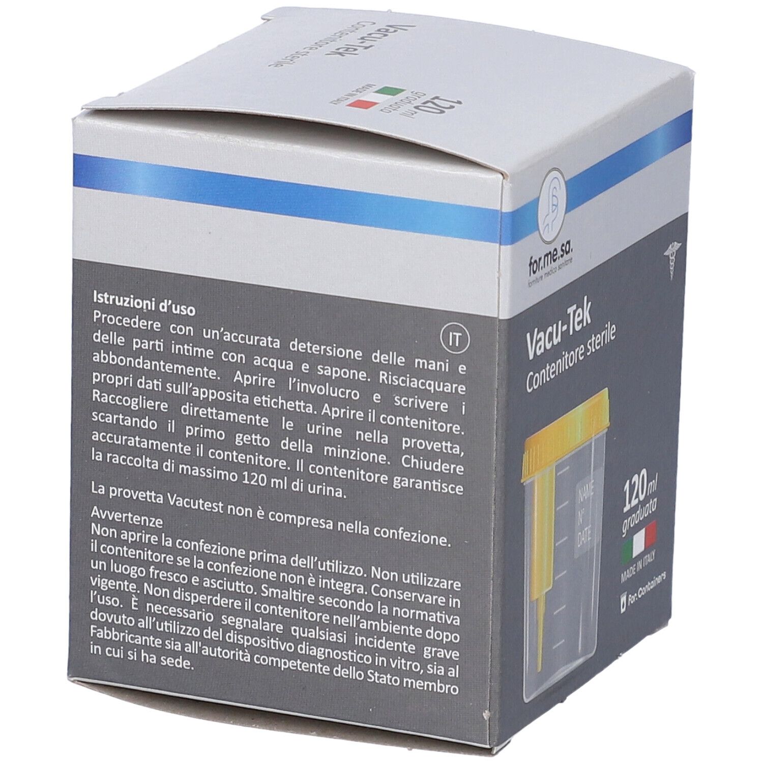 Contenitore per Urine da 120ml con Tappo a Vite
