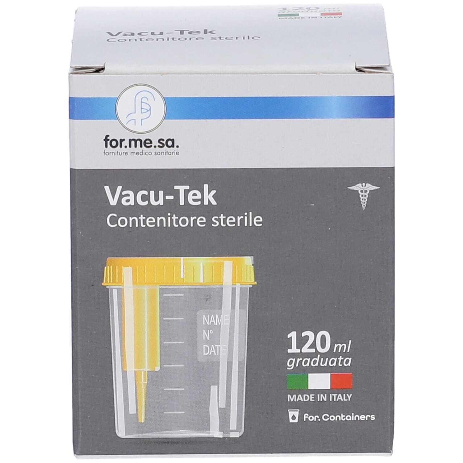 Contenitore per Urine da 120ml con Tappo a Vite