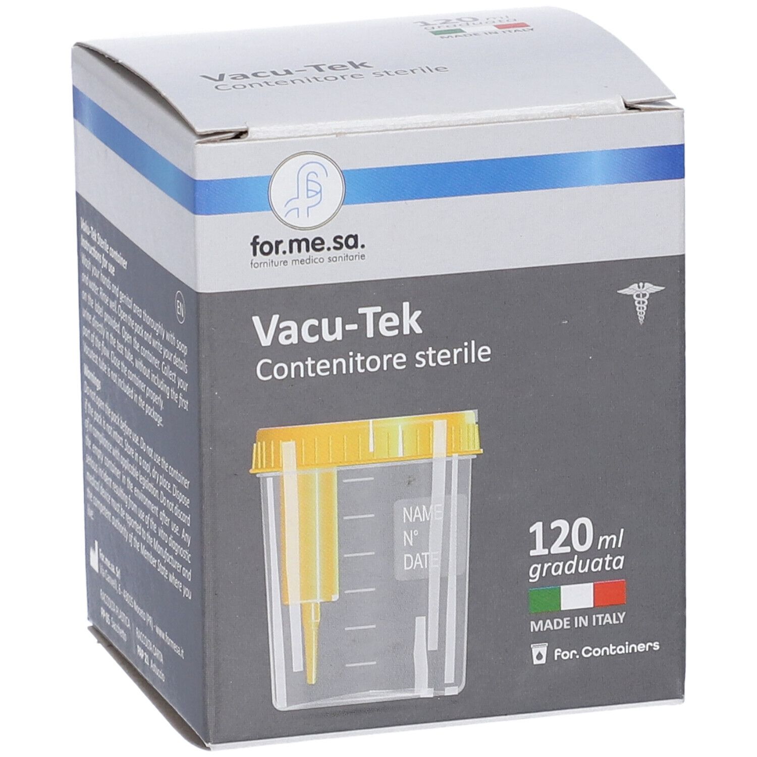 Contenitore per Urine da 120ml con Tappo a Vite