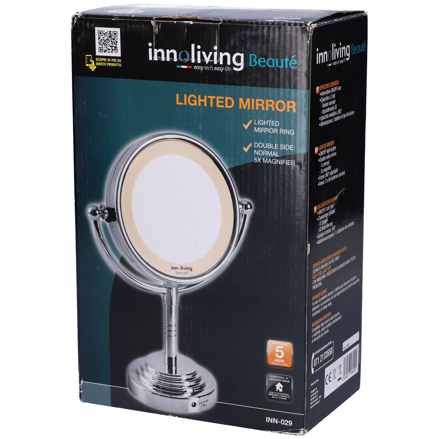 Specchio Luminoso A Due Lati