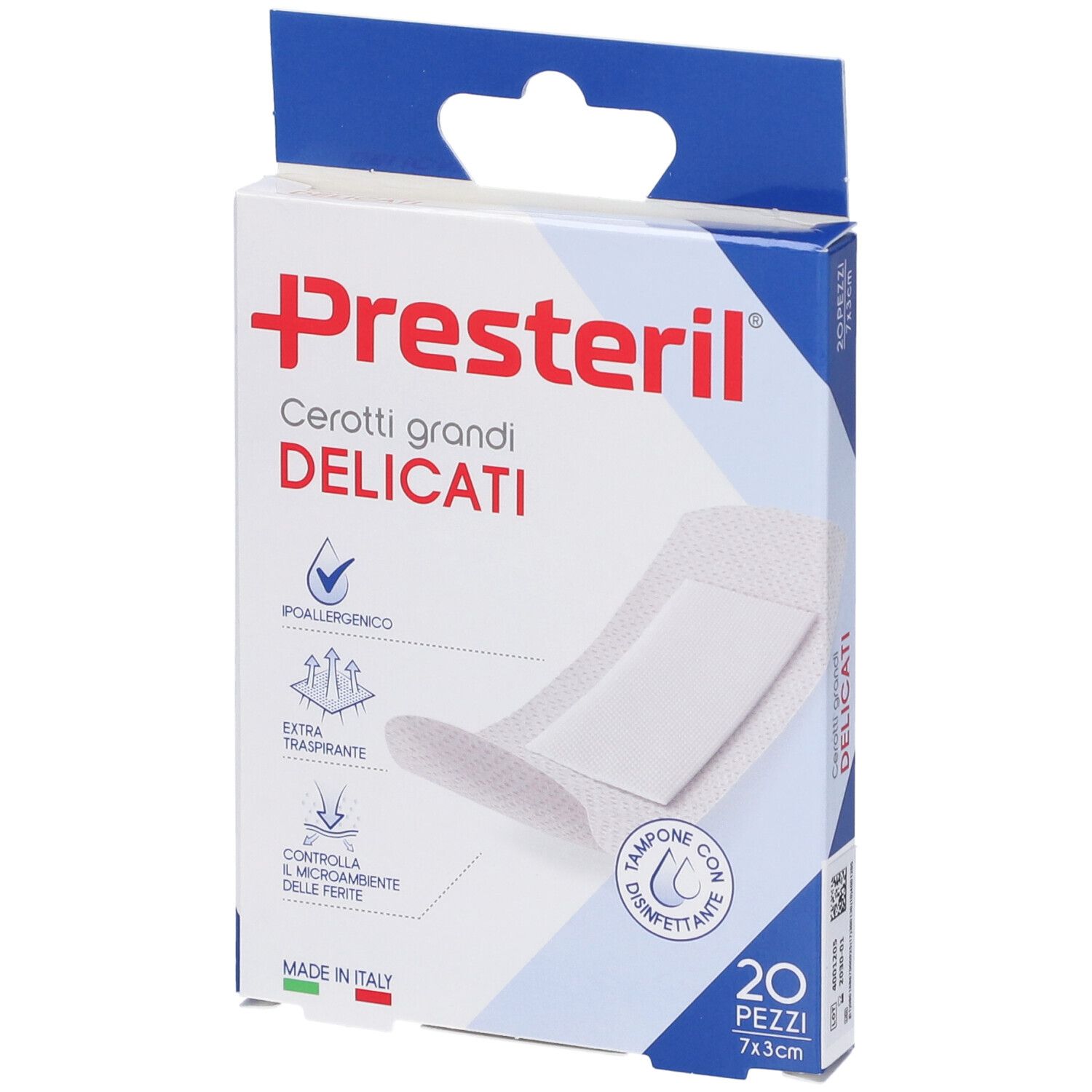 MediPresteril® Cerotti Grandi delicati 7 cm x 3 cm