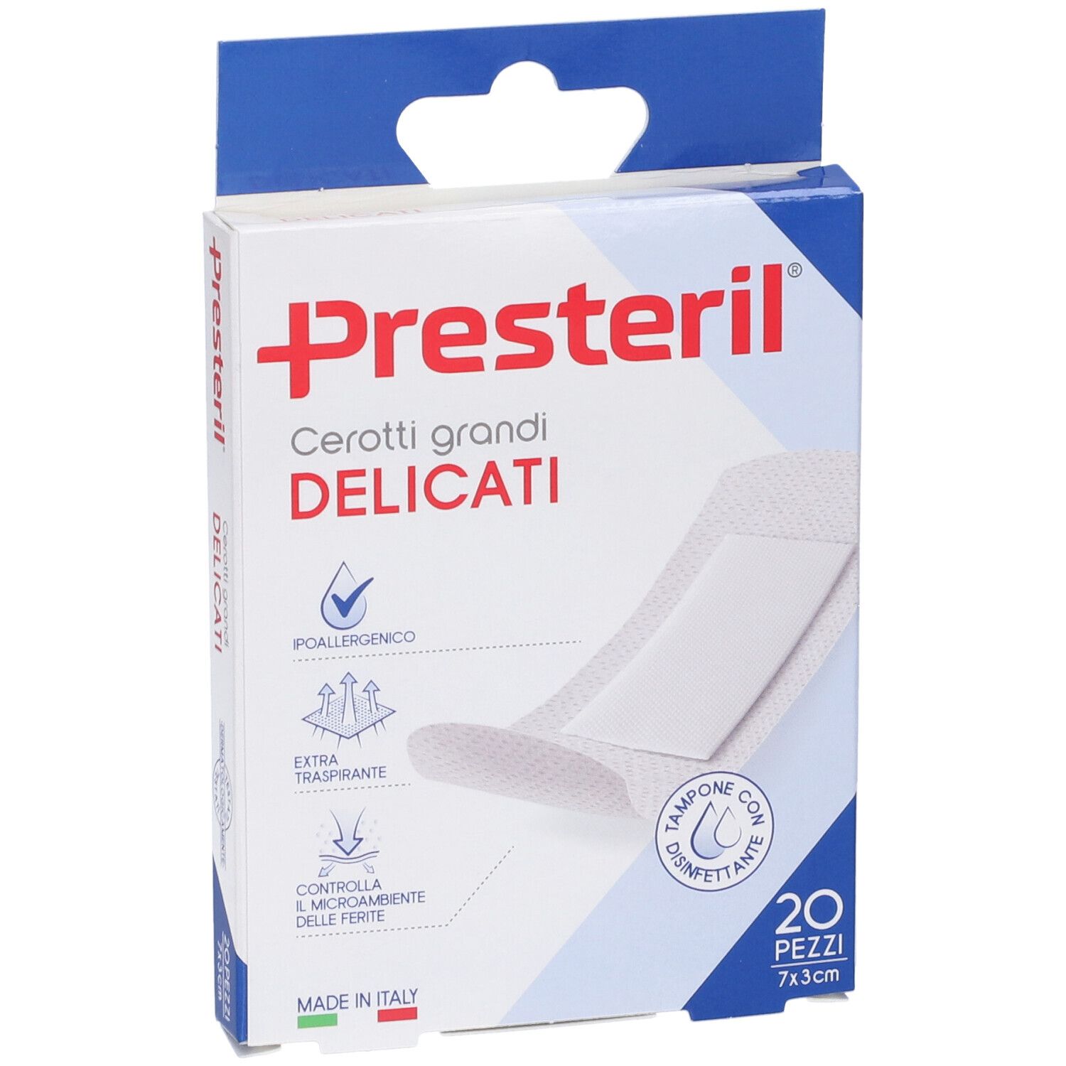 MediPresteril® Cerotti Grandi delicati 7 cm x 3 cm