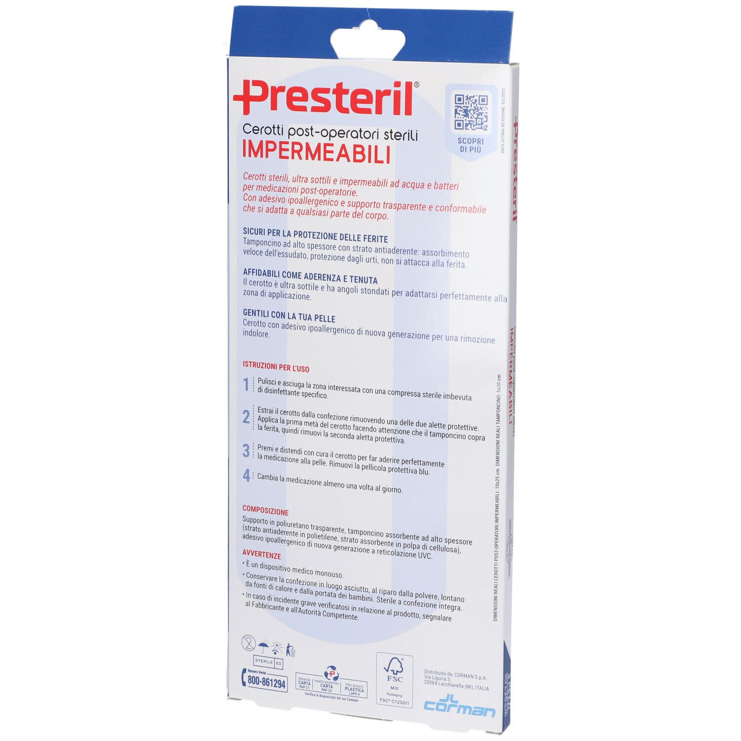 Medipresteril® Impermeabili Sterili 10 x 25 cm