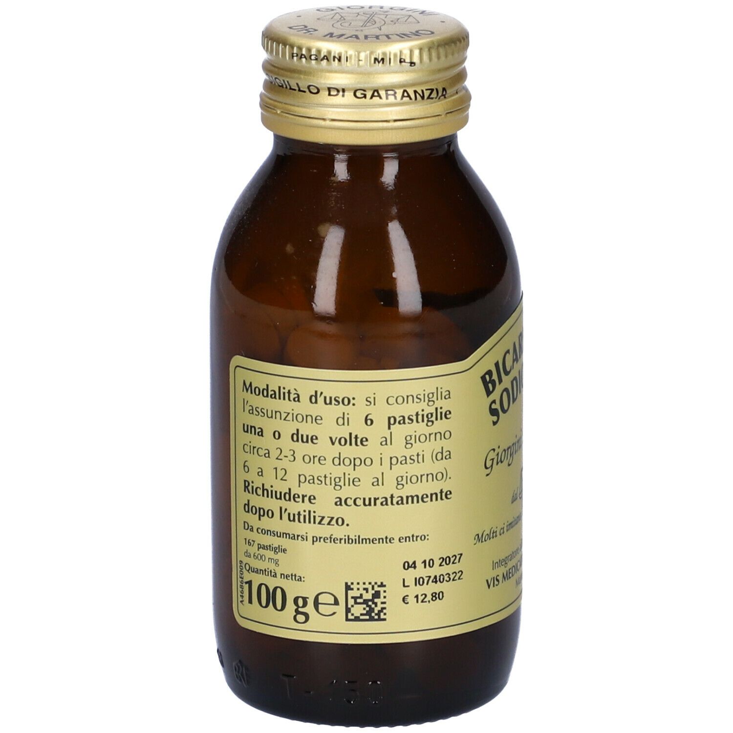Bicarbonato Sodiozero T 167 Pastiglie