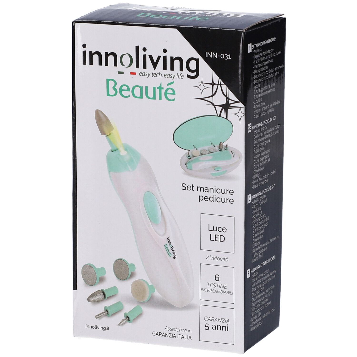 Innoliving Beauté Set Manicure e Pedicure da Viaggio