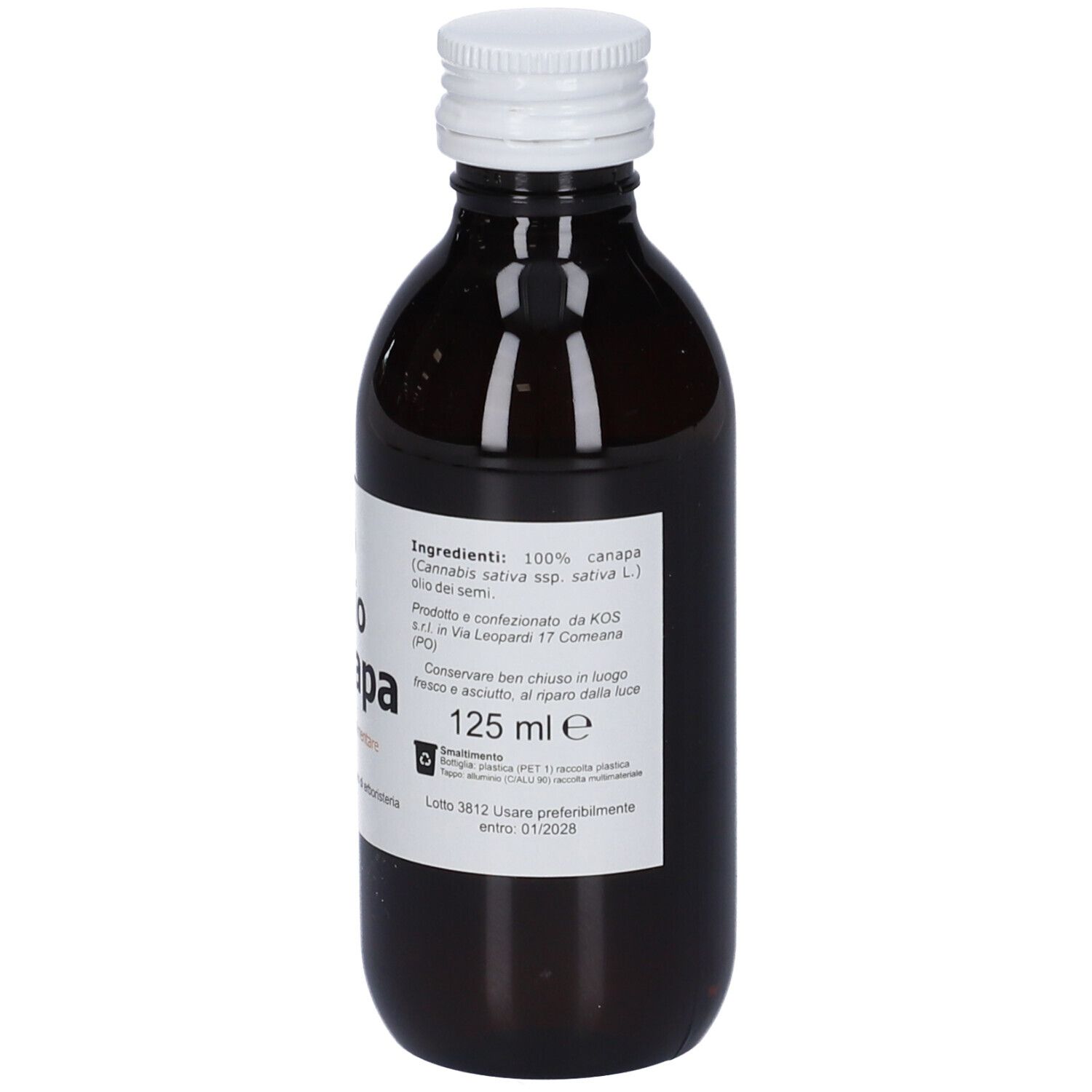 Olio Di Canapa 125 Ml