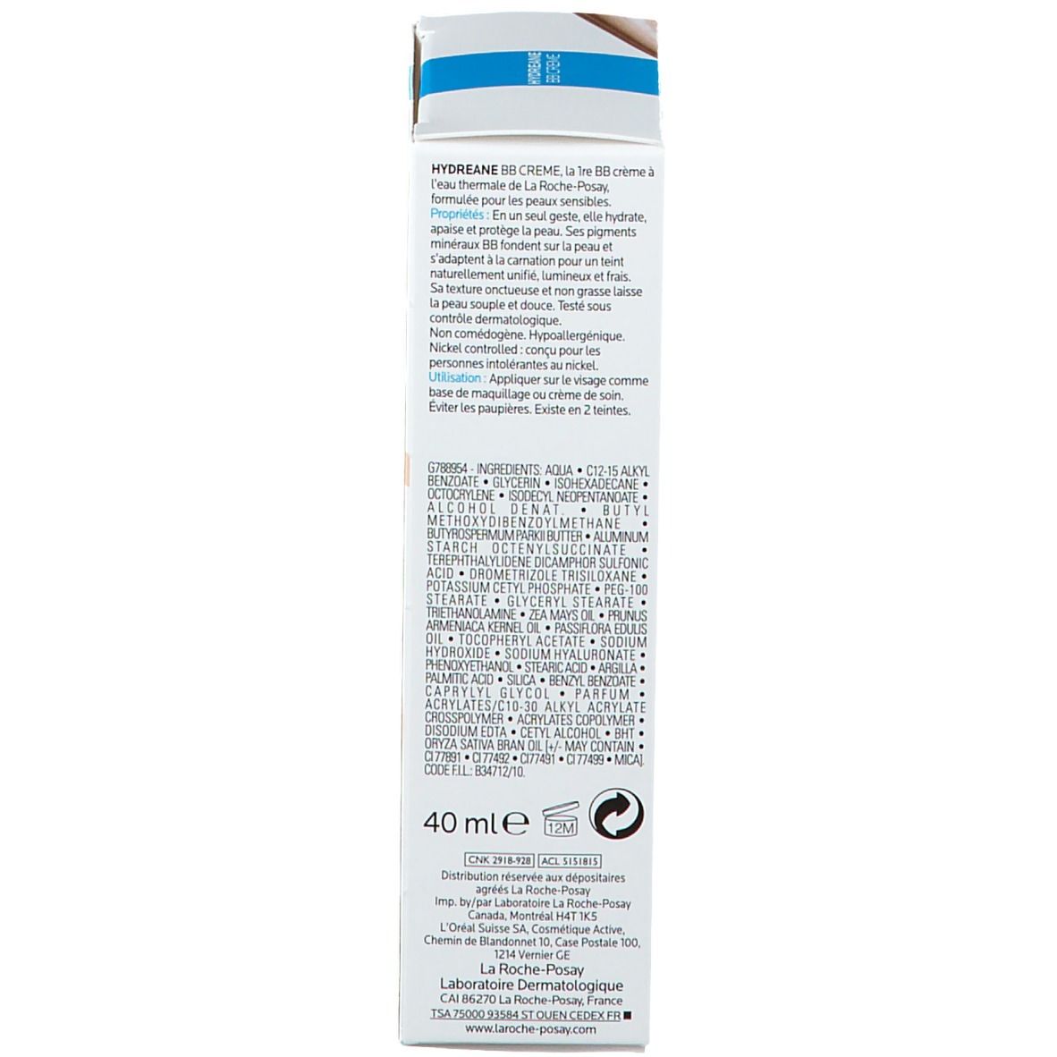 La Roche-Posay Hydreane Crema Idratante Uniformante