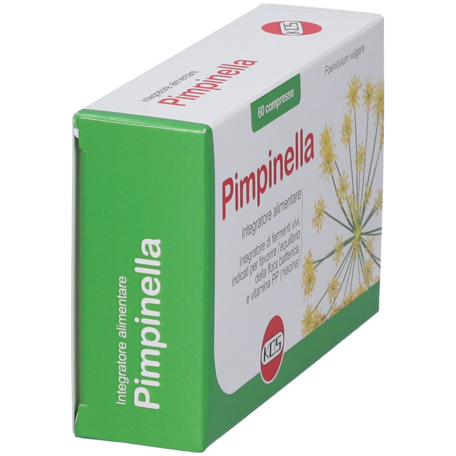 Confezione Pimpinella 60 compresse. Integratore alimentare con semi di finocchio.
