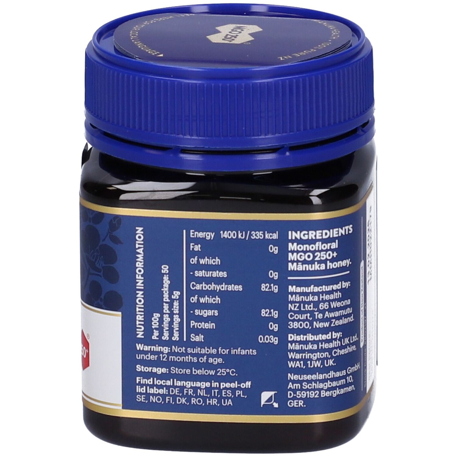 Miele Di Manuka Mgo250+ 250G 250 g