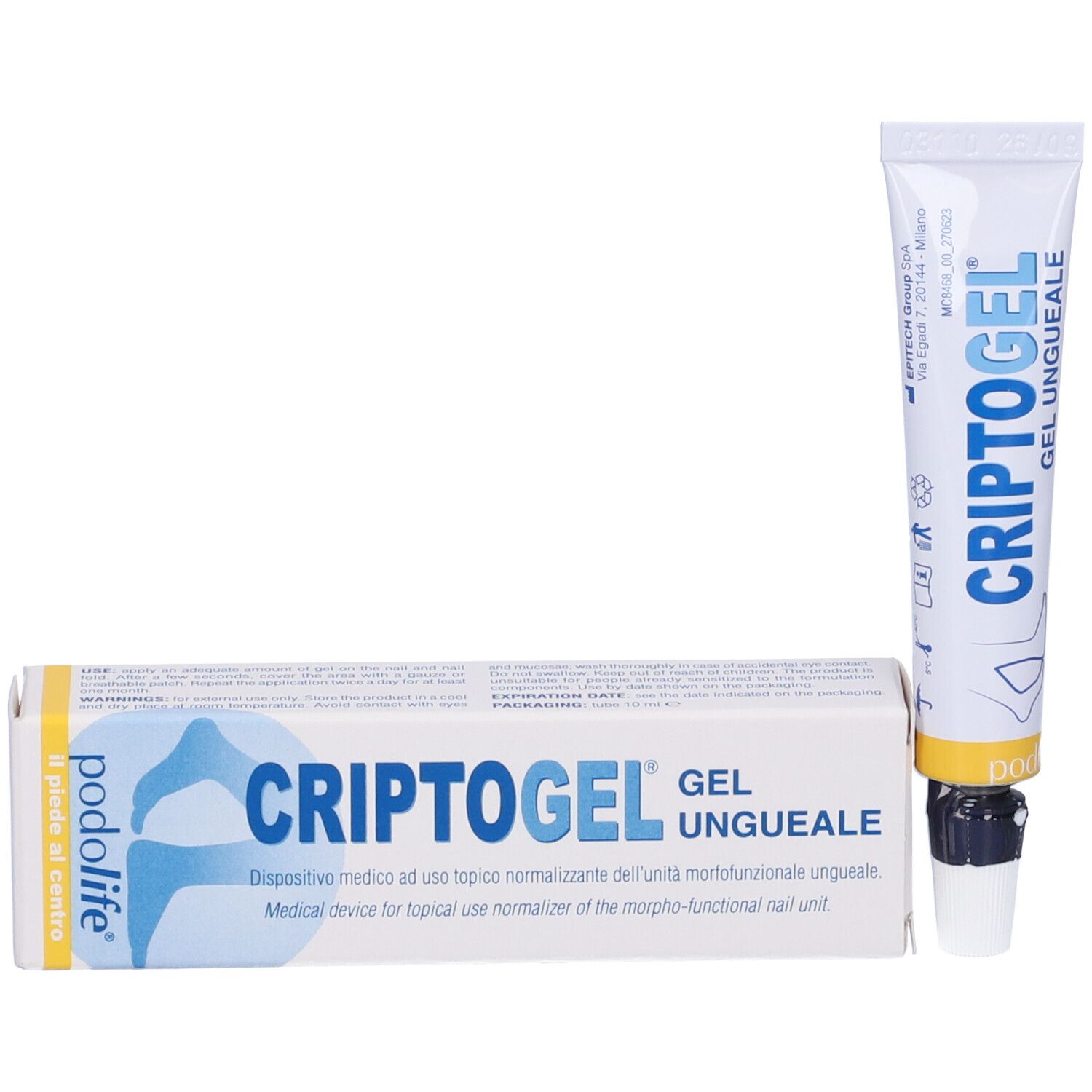 Gel Ungueale Criptogel 1 Tubetto Da 10 Ml