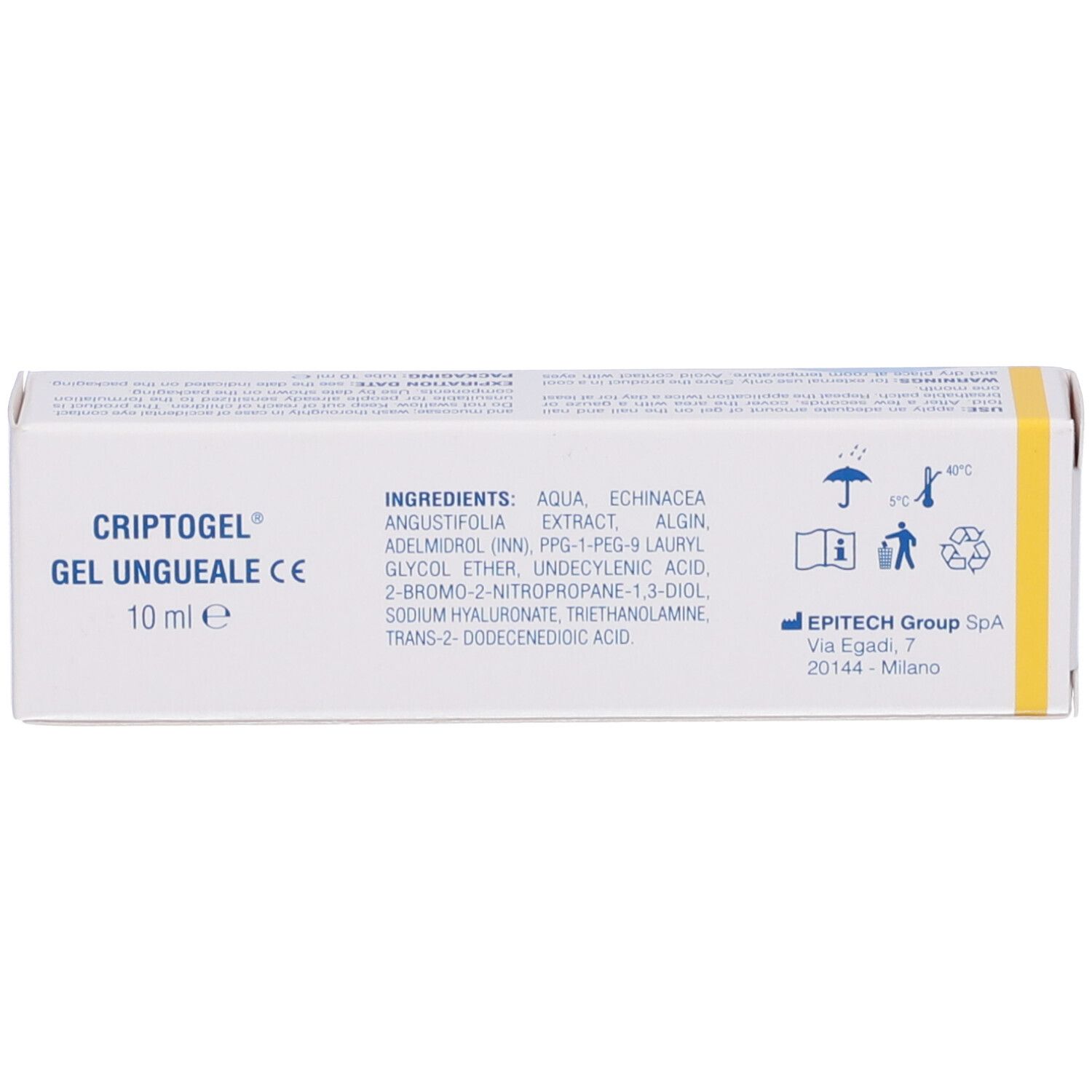 Gel Ungueale Criptogel 1 Tubetto Da 10 Ml