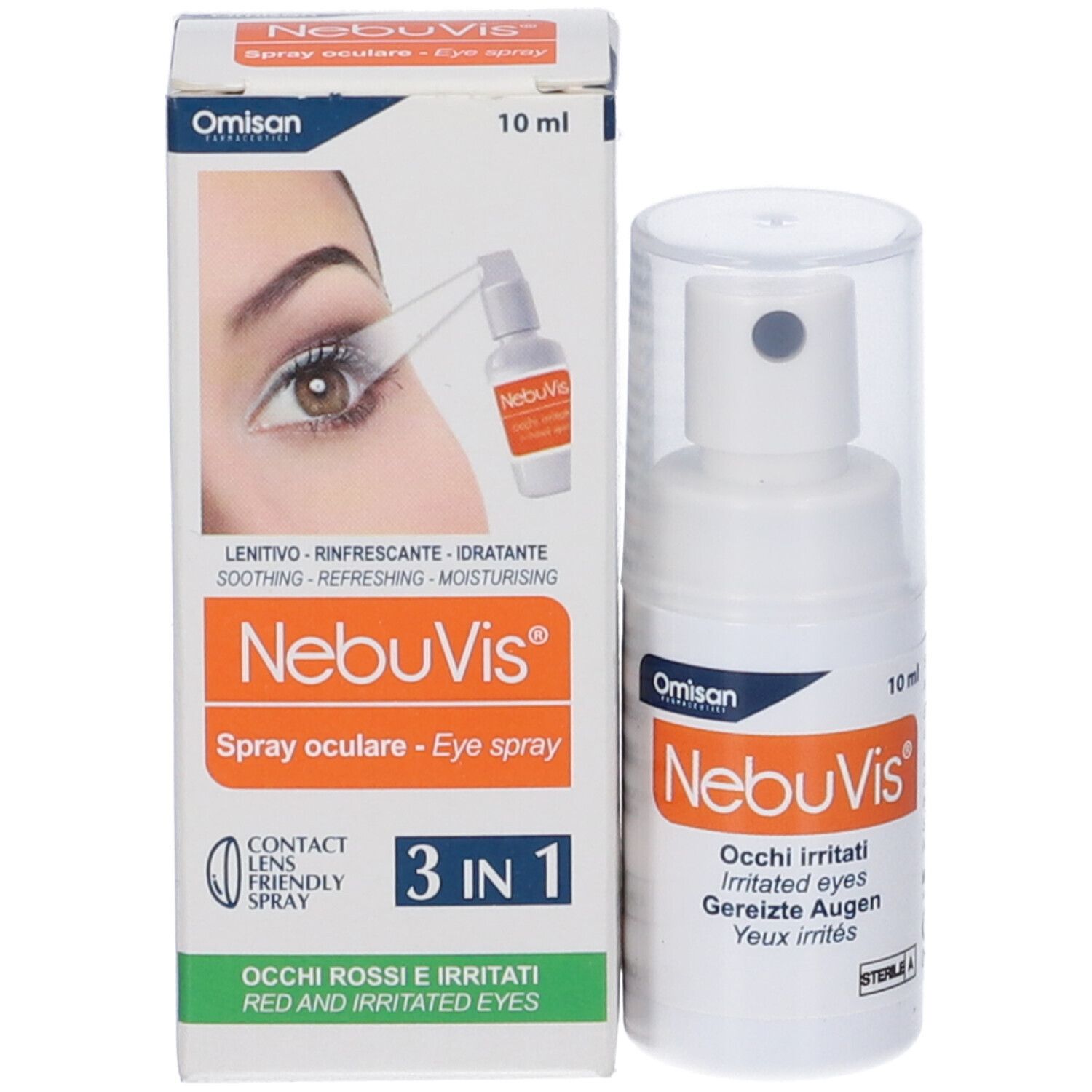 Nebuvis Occhi Irritati Spray 10 Ml 1 Pezzo