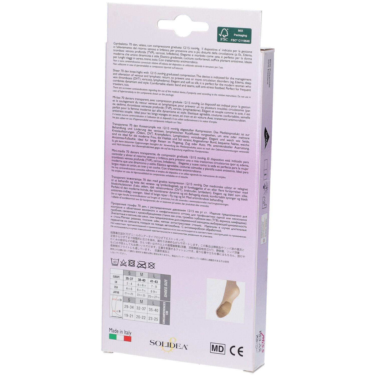 Miss Relax 70 Sheer Gambaletto Sabbia 1 S