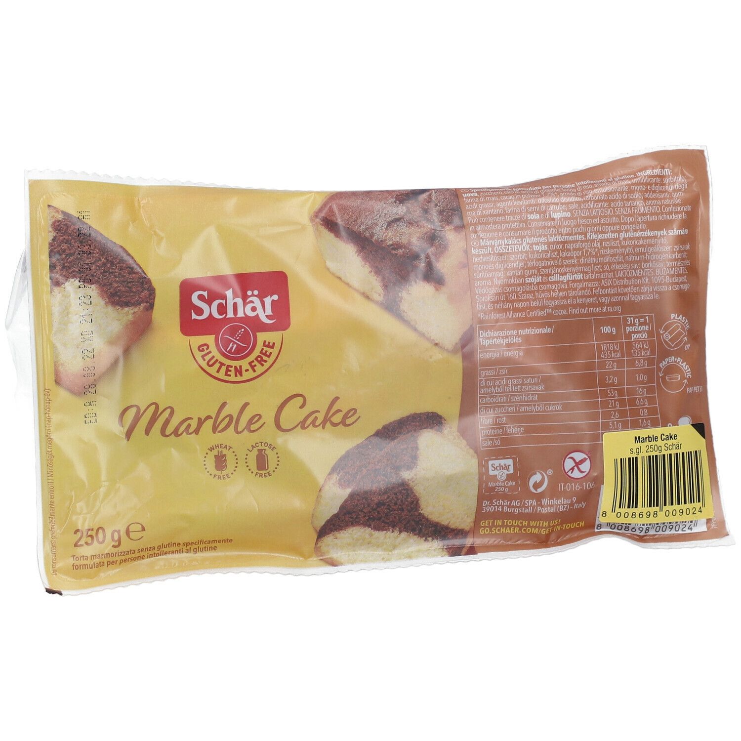 Schär Marble Cake 250 G Redcare 