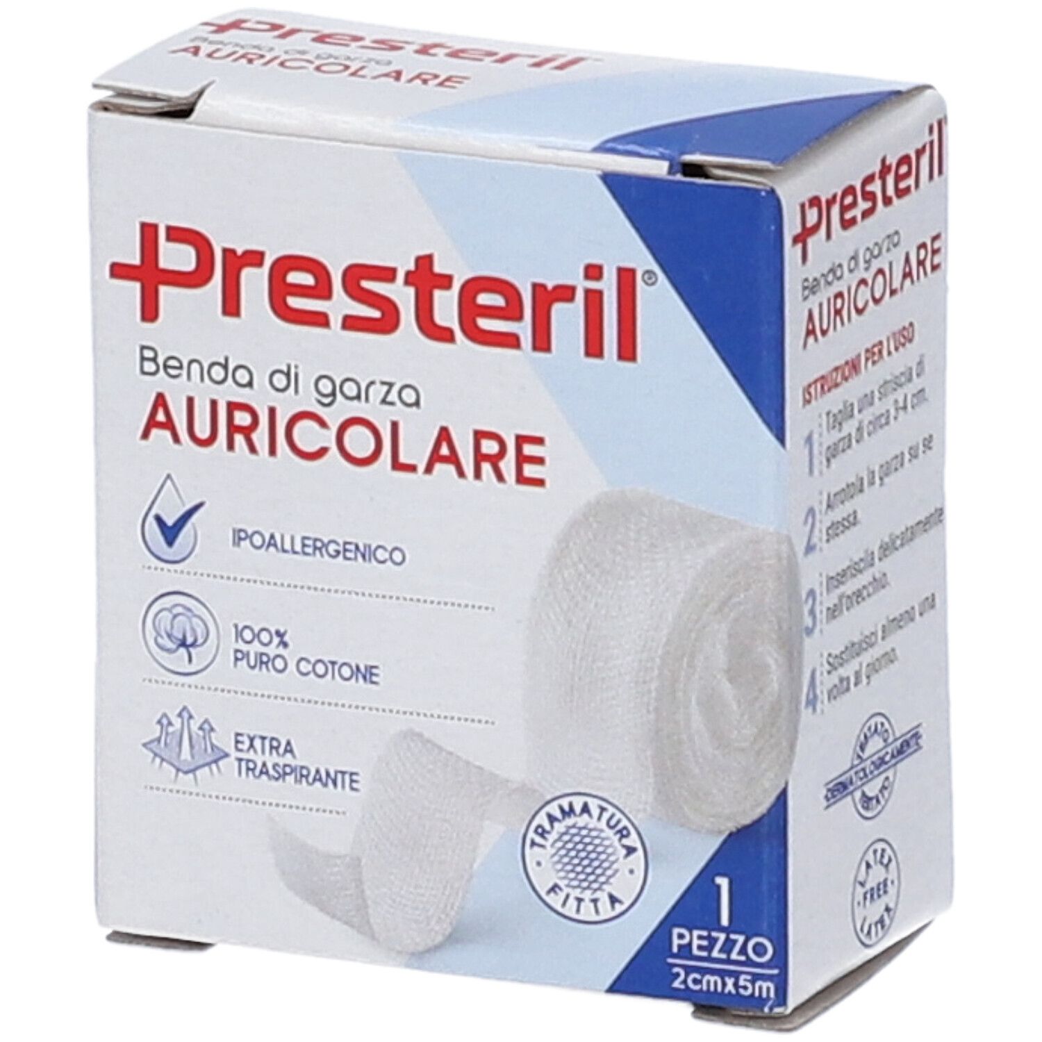 Benda Auricolare Medipresteril 12/8 Fu M5X2Cm 14/14 Fili