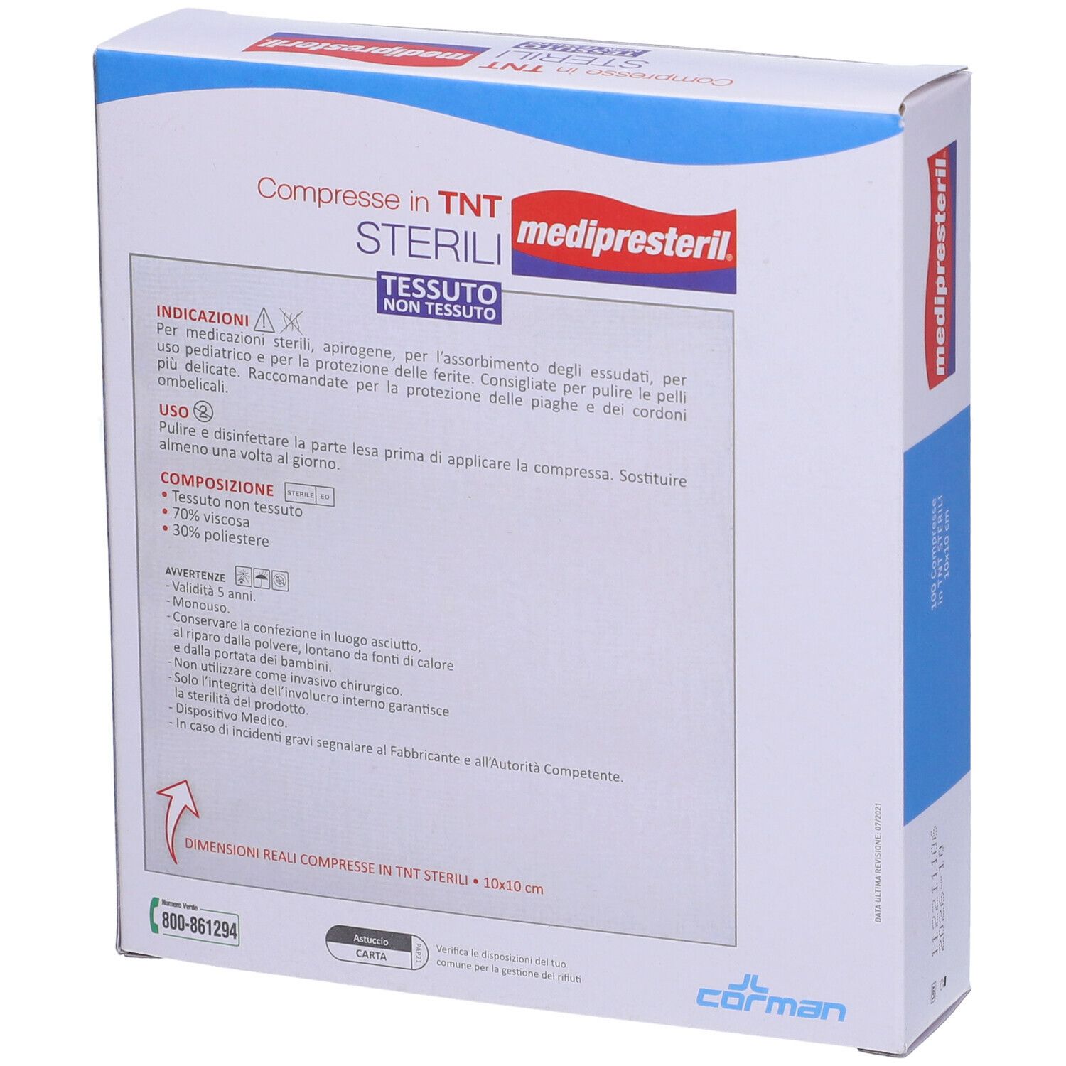 MediPresteril® Compresse in TNT Sterili 10 x 10 cm