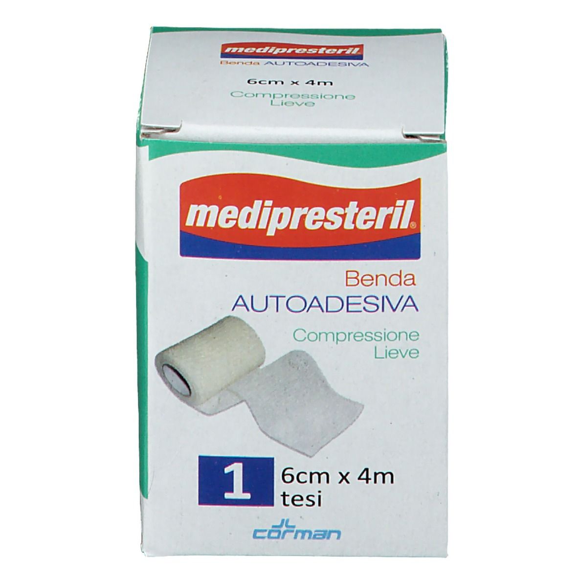 MediPresteril® Benda Autoadesiva Compressione Lieve 6 x 4 m