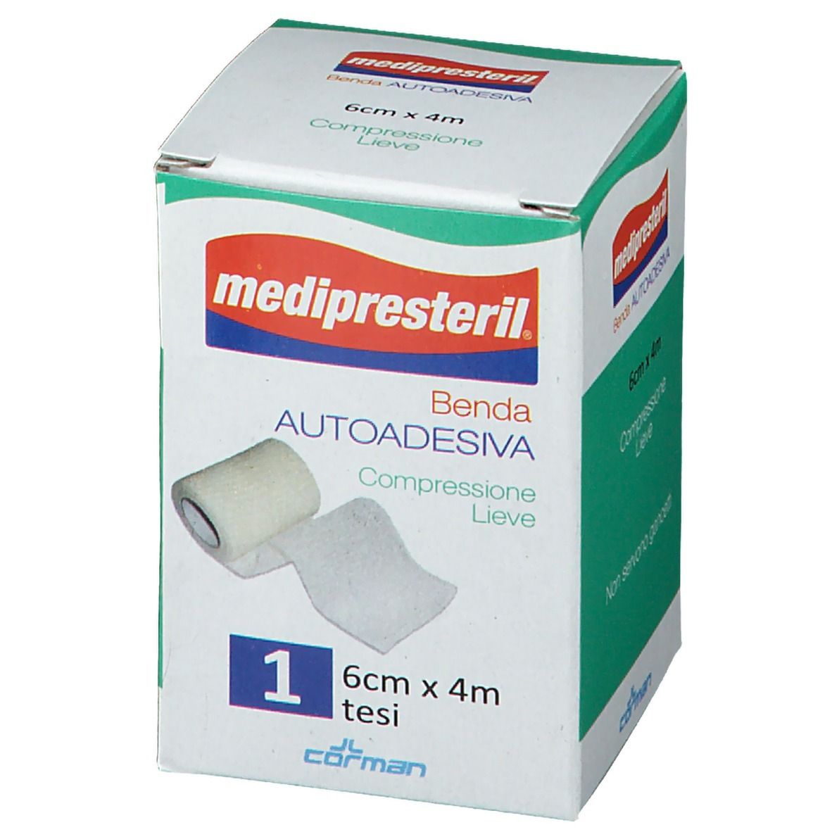 MediPresteril® Benda Autoadesiva Compressione Lieve 6 x 4 m