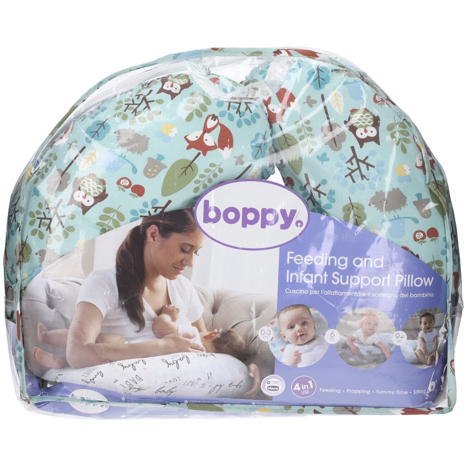 Chicco Boppy Fodera Cotone Woodsie