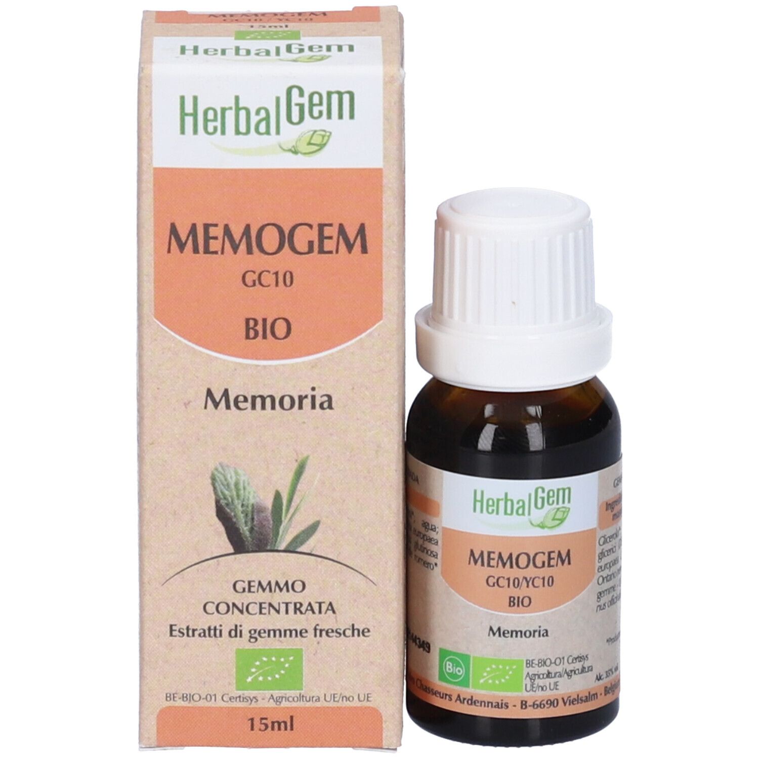 Herbalgem Memogem GC10 BIO Memoria Gemmo Concentrata Gocce