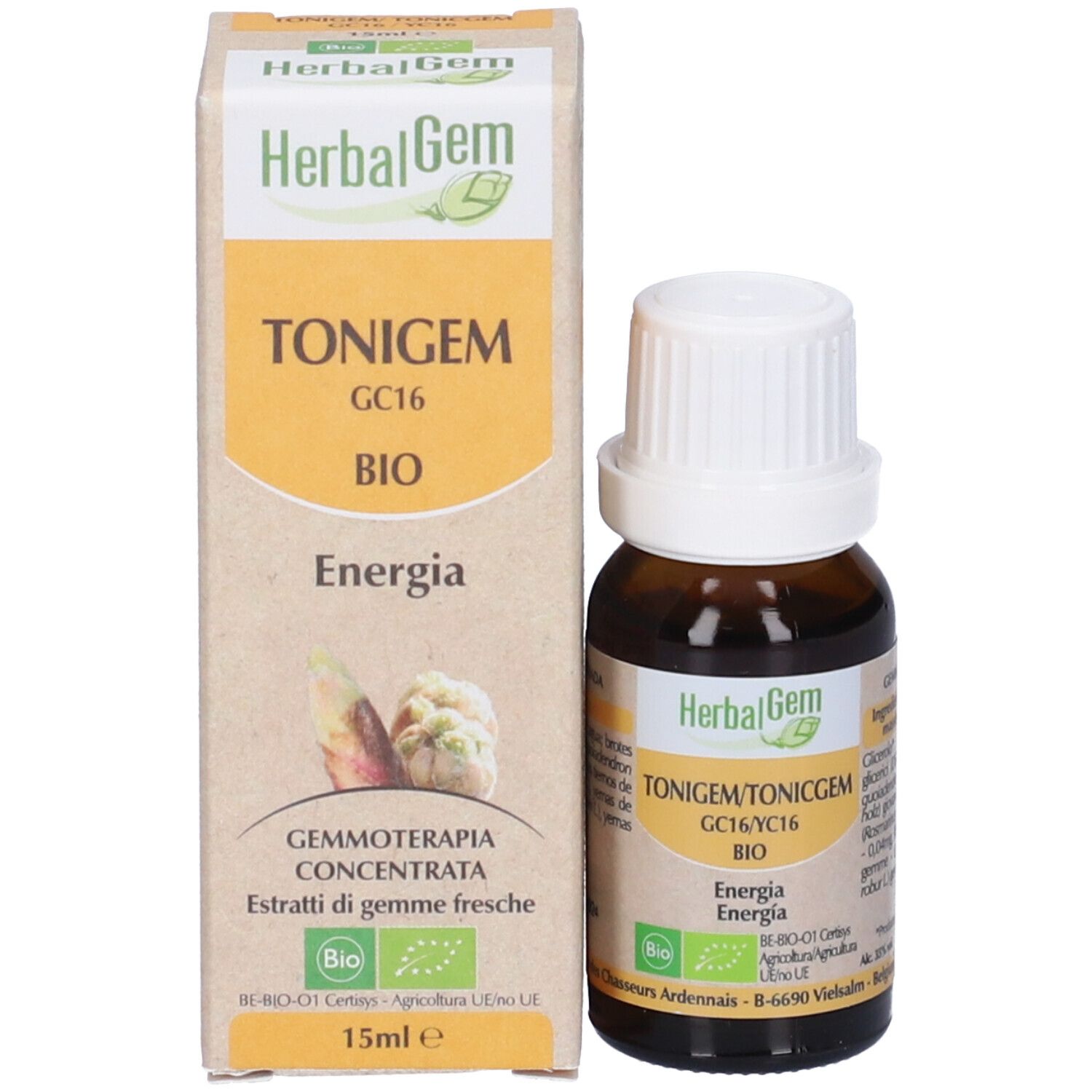 Herbalgem Tonigem GC16 BIO Energia Gemmo Concentrata Gocce