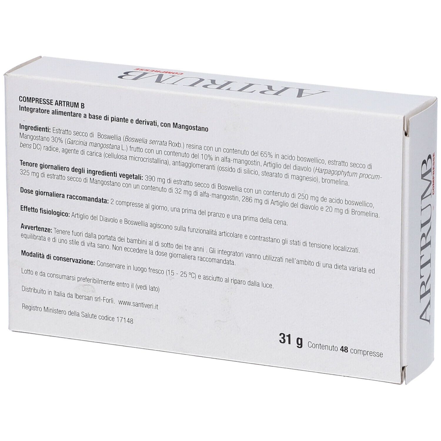 Artrum B Con Mangostano 48 Compresse 31 G