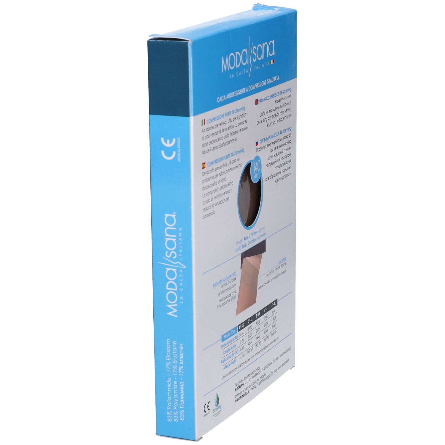 Modasana Autoreggente 140 Visone Taglia 3 1 Paio