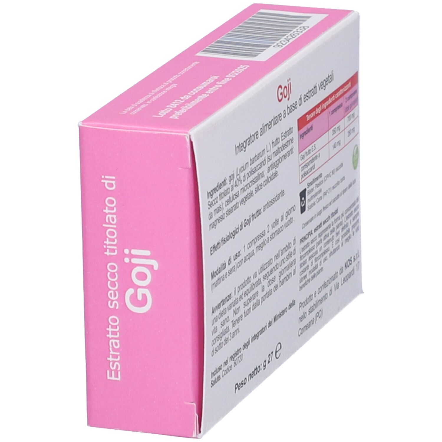KOS Goji Estratto Secco Compresse