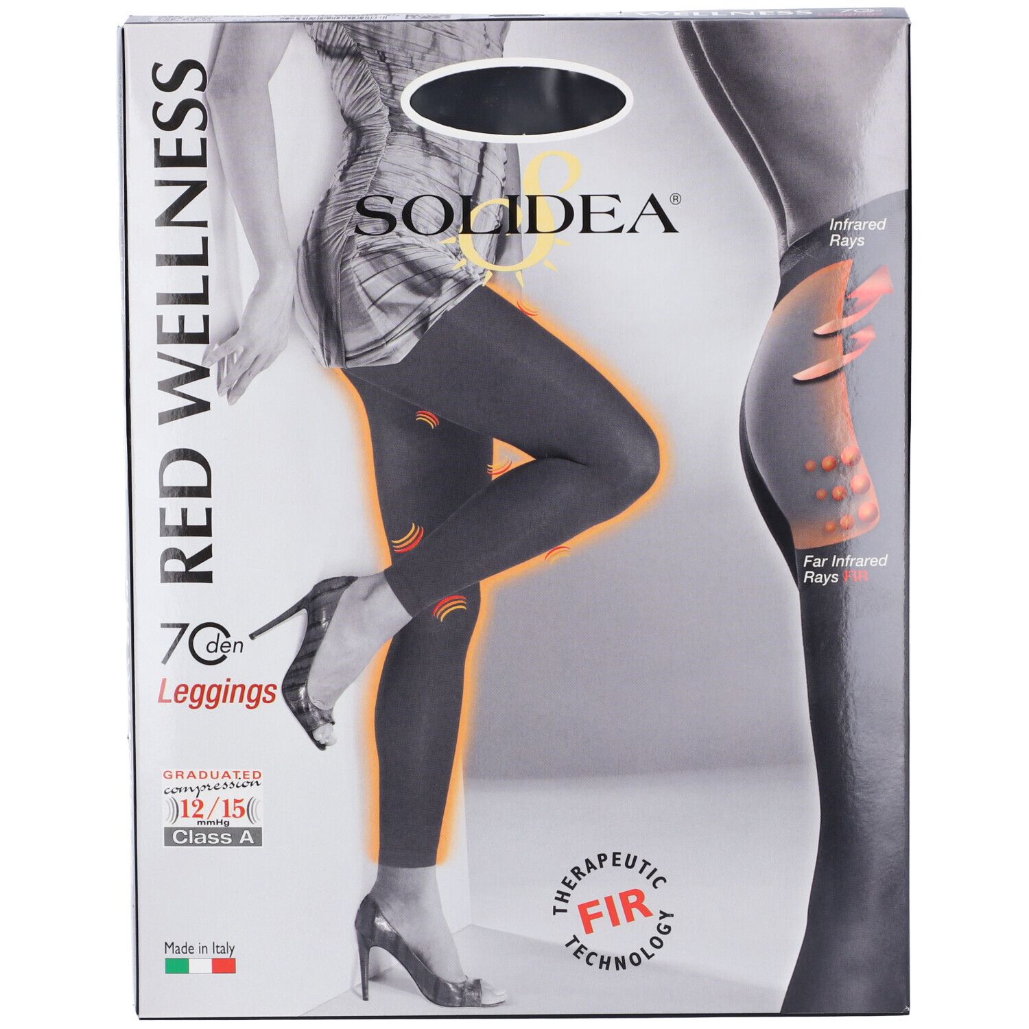 SOLIDEA Red Wellness 70 Leggings Ne 2 M