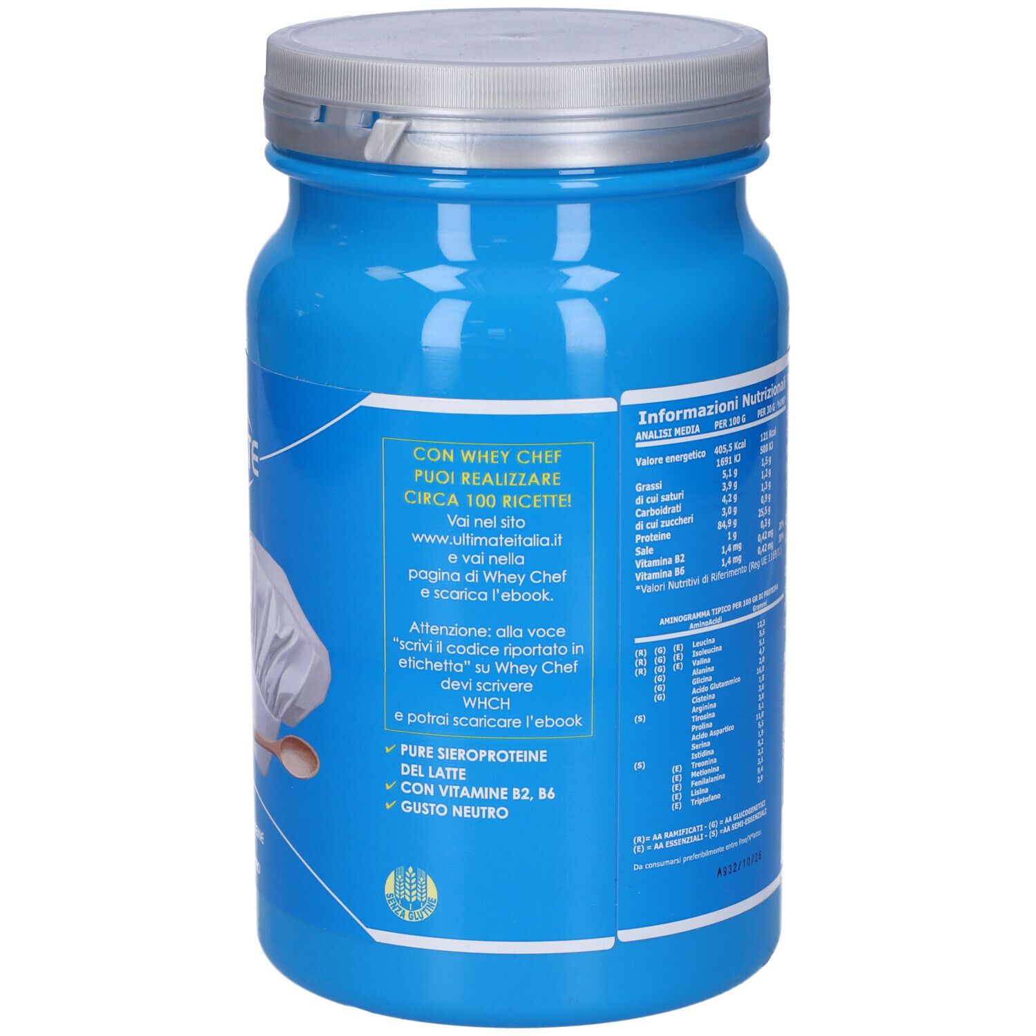 ULTIMATE Whey Chef Polvere Gusto Neutro