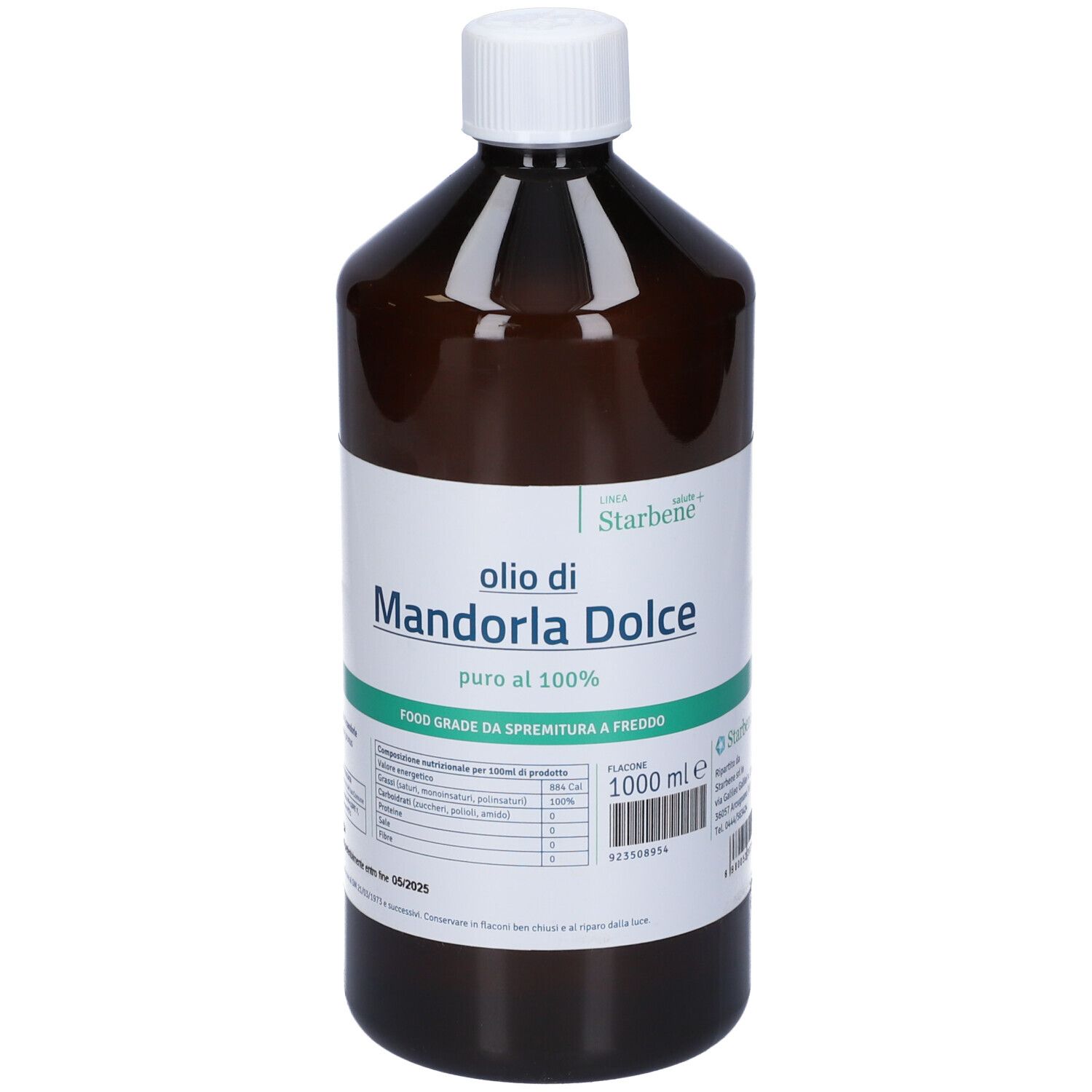 Starbene Olio di Mandorle Dolci 1000 ml