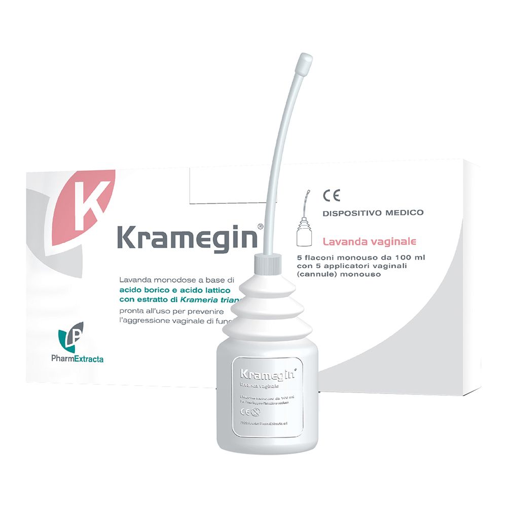 Kramegin Lavanda Vaginale 5 Flaconi 100 Ml Con Cannula