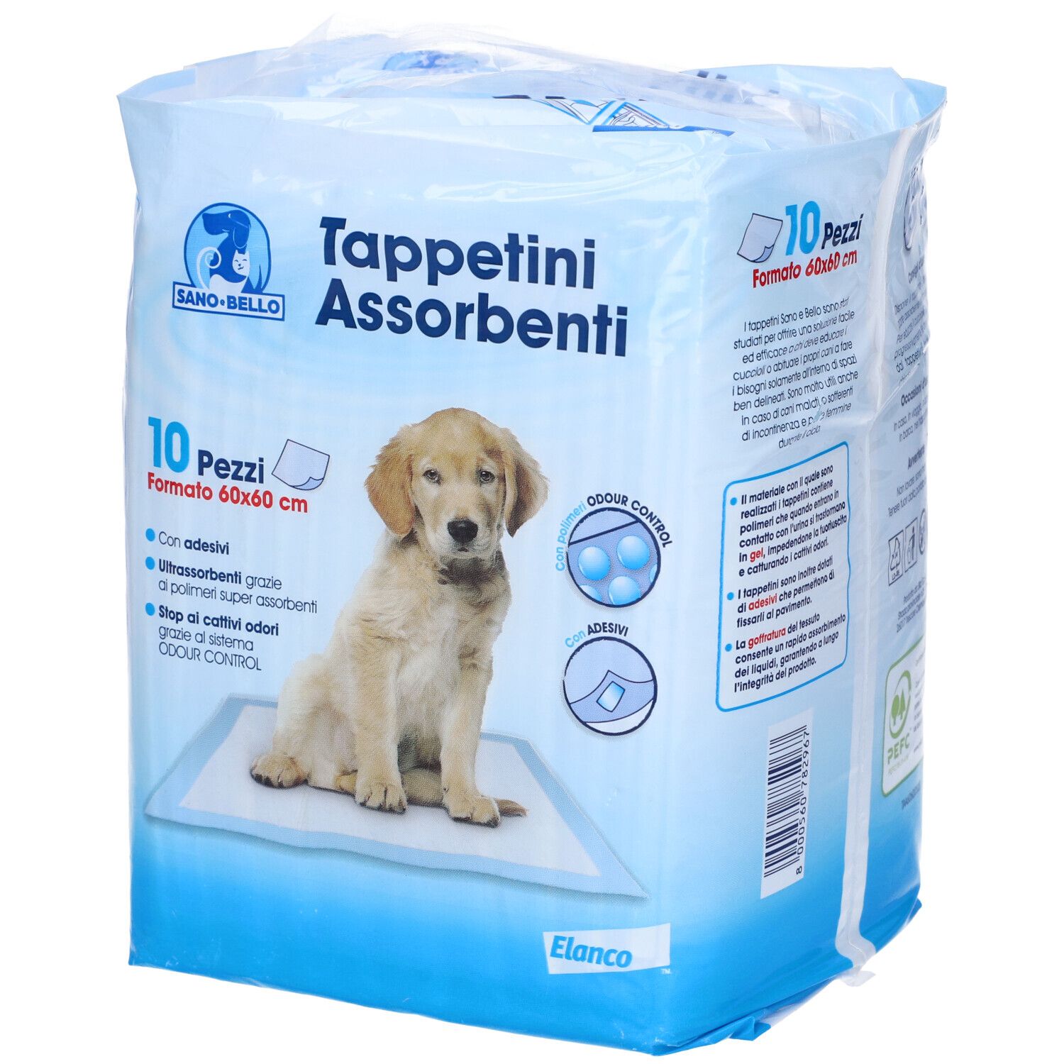 Pet Casa Clean Tappetini Assorbenti 60 X 60 10 Pezzi