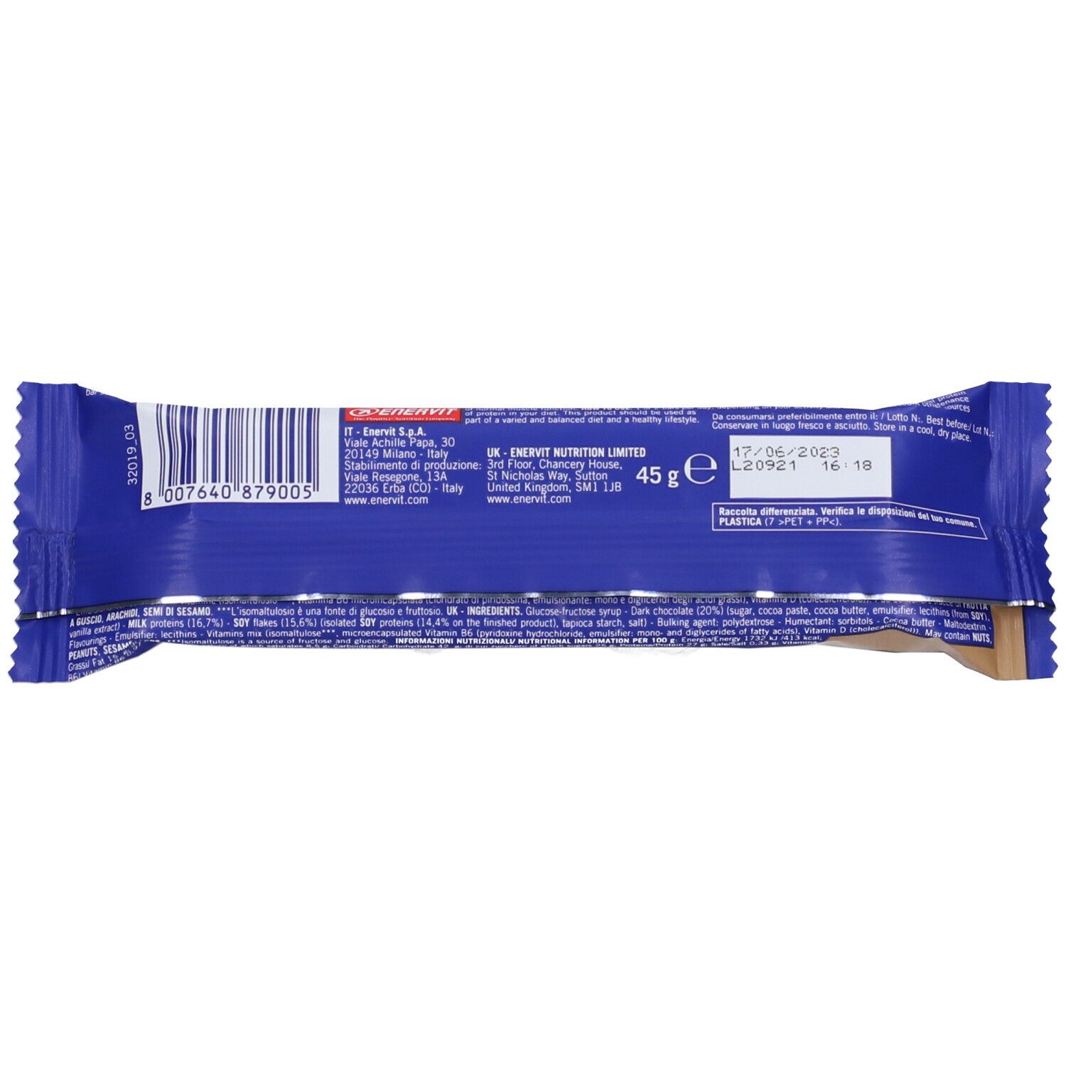 ENERVIT® Sport Protein Bar 27% - Chocolate&Cream