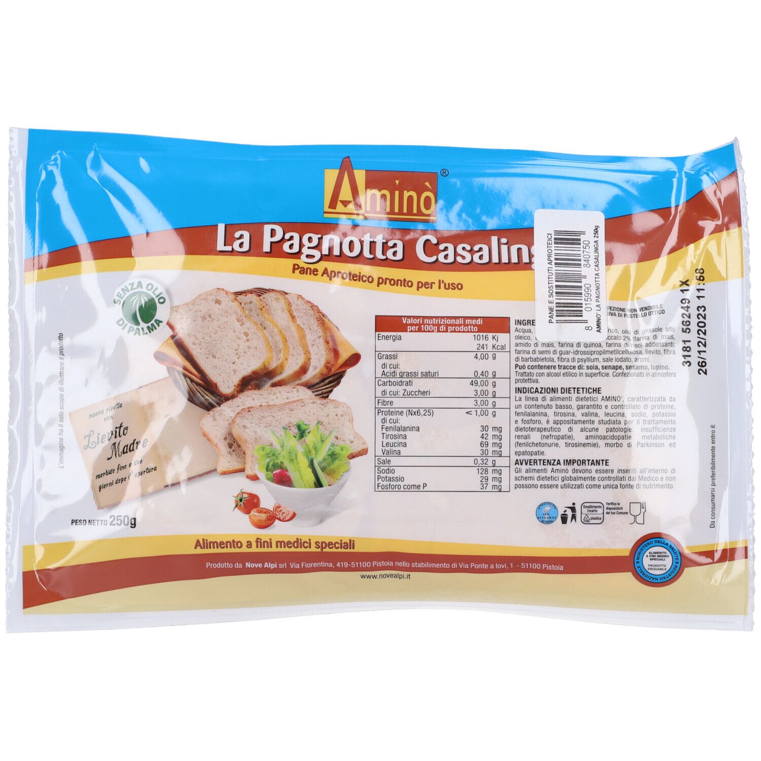 Amino' La Pagnotta Casalinga 250 G