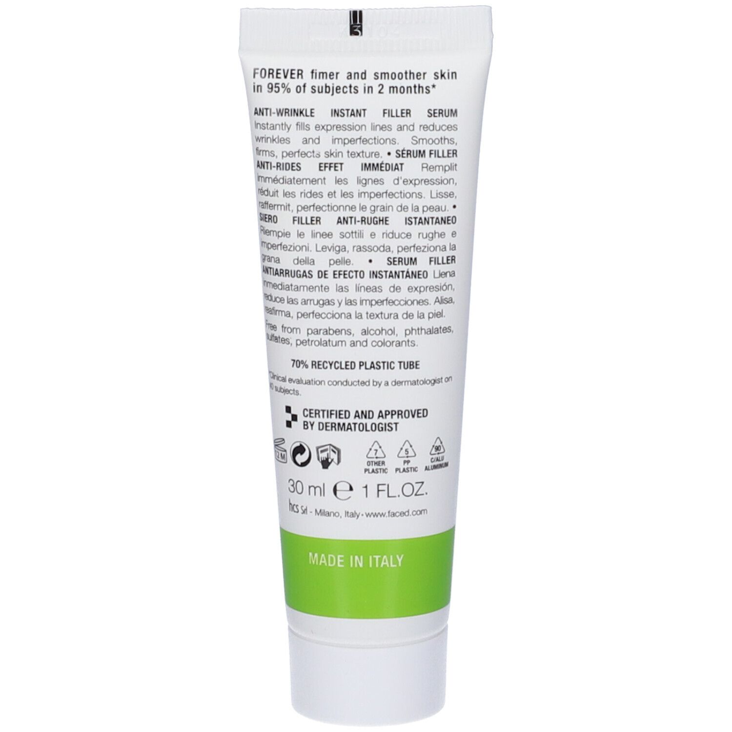 FaceD Siero Viso Filler Antirughe Instantaneo
