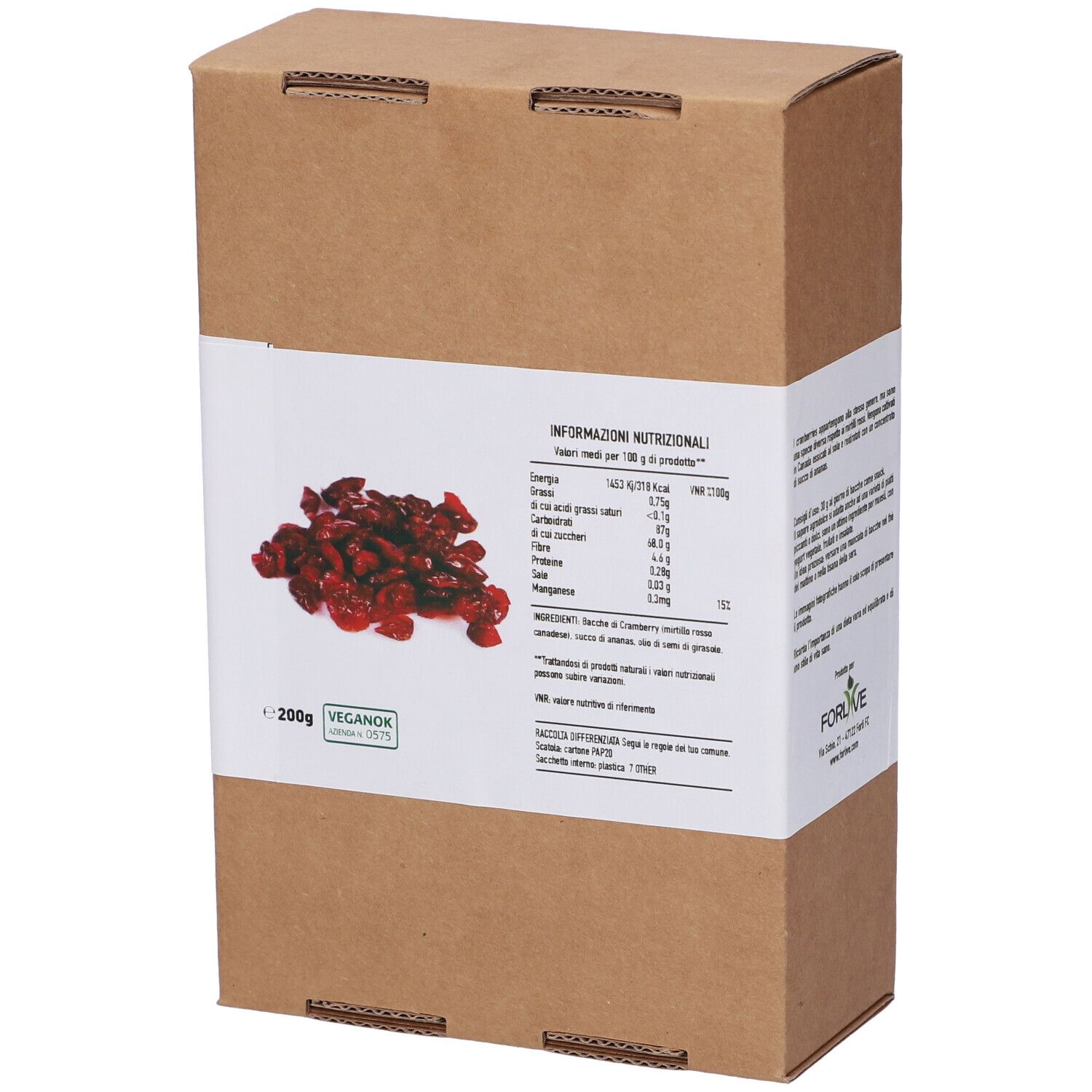 Bacche Di Cranberry 200G