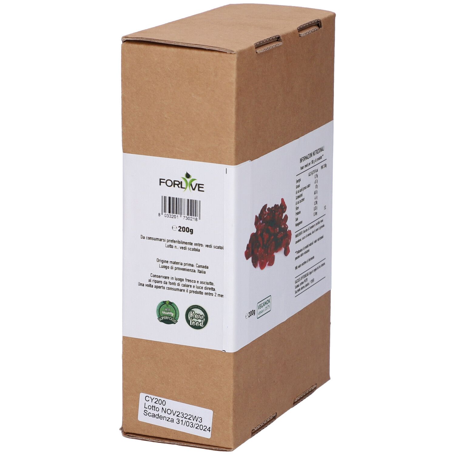 Bacche Di Cranberry 200G