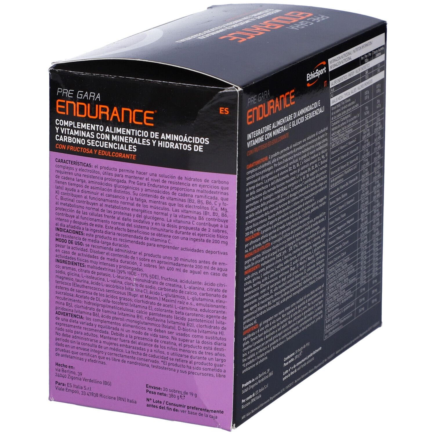 Ethicsport Pre Gara Endurance 20 Bustine 19 G