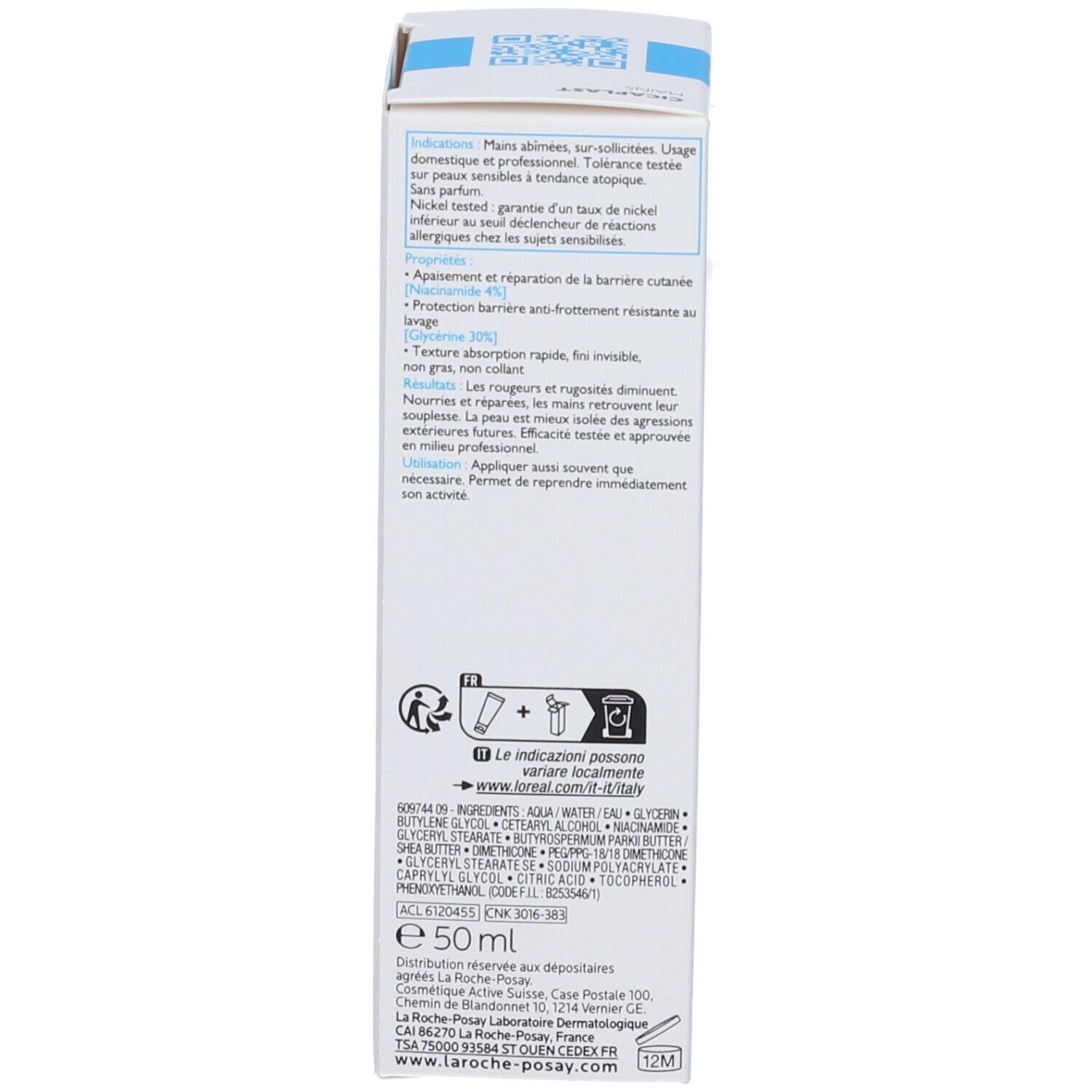 La Roche-Posay Cicaplast Mani Crema Riparatrice 50 ml