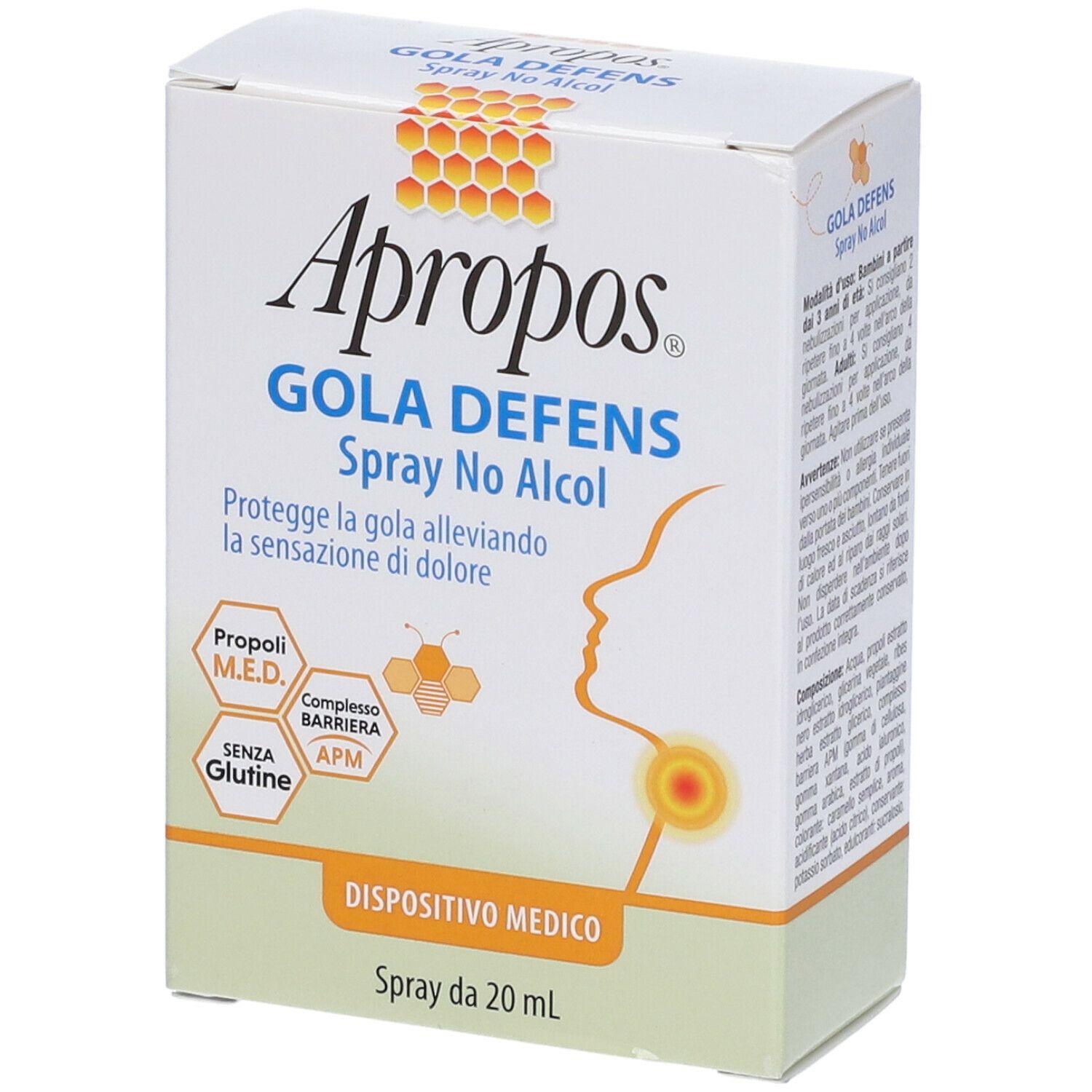 Apropos® Gola Defens Spray No Alcol